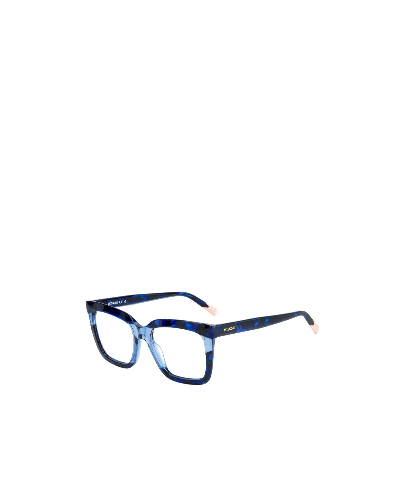 Missoni Geometric Flat Mirror In Blue