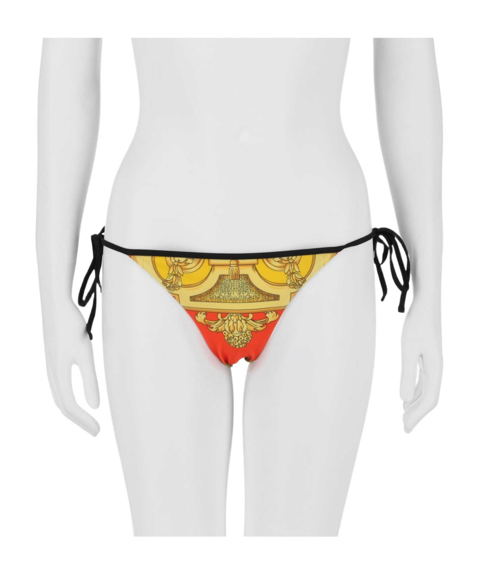 Versace Pattern Bikini Swimsuit In Brown