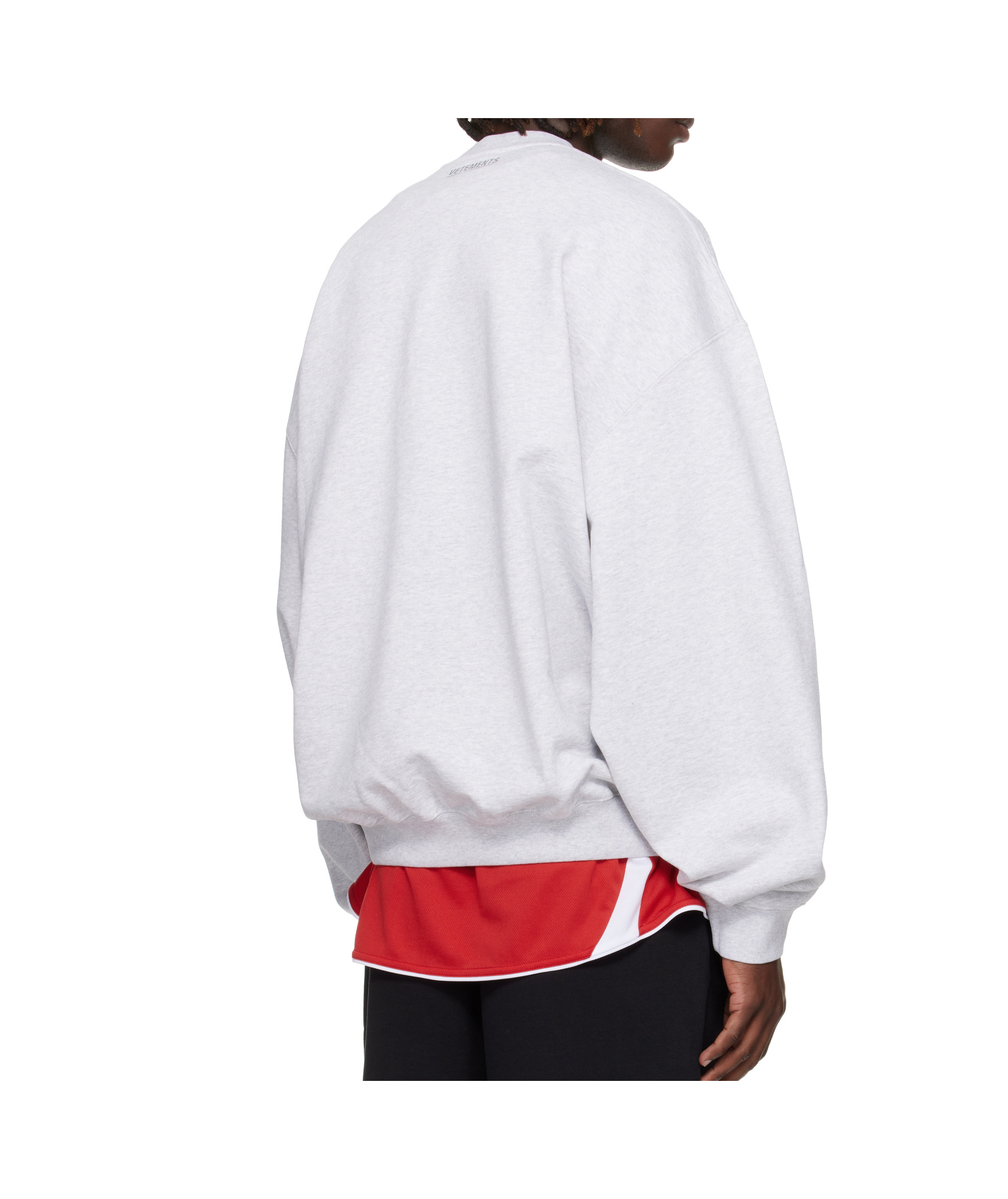 Vetements Logo Oversized Sweatshirt In Blue