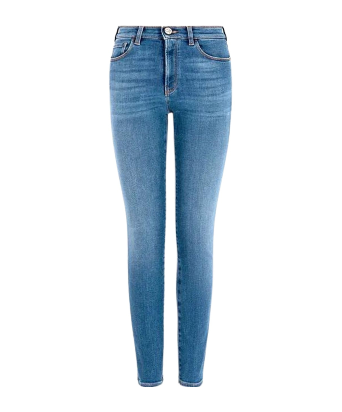 Shop Emporio Armani Skinny Jeans In Blue