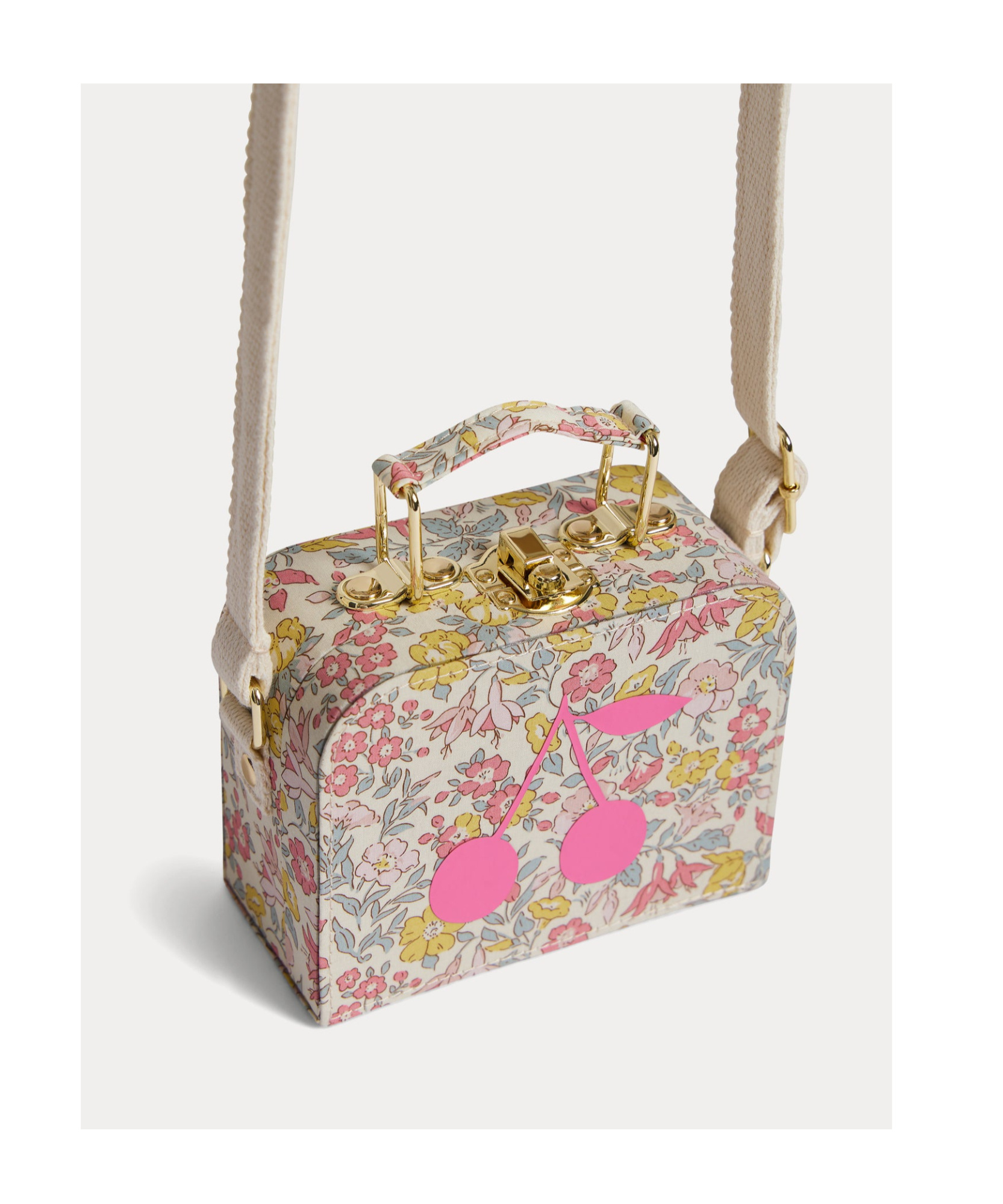 Bonpoint Aimane Mini Luggage Shoulder Bag In White