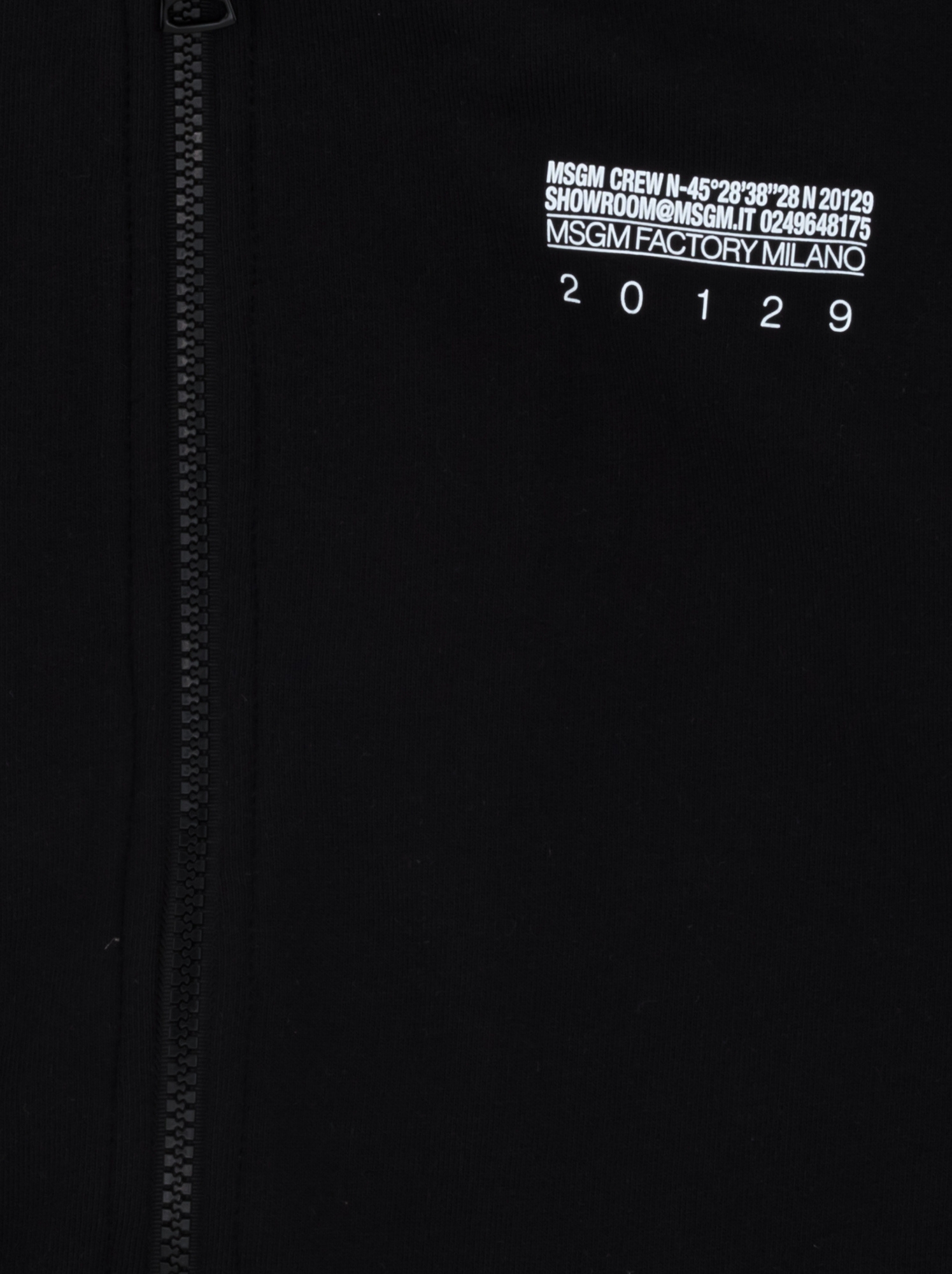 Msgm Long-sleeved Sweater In Black