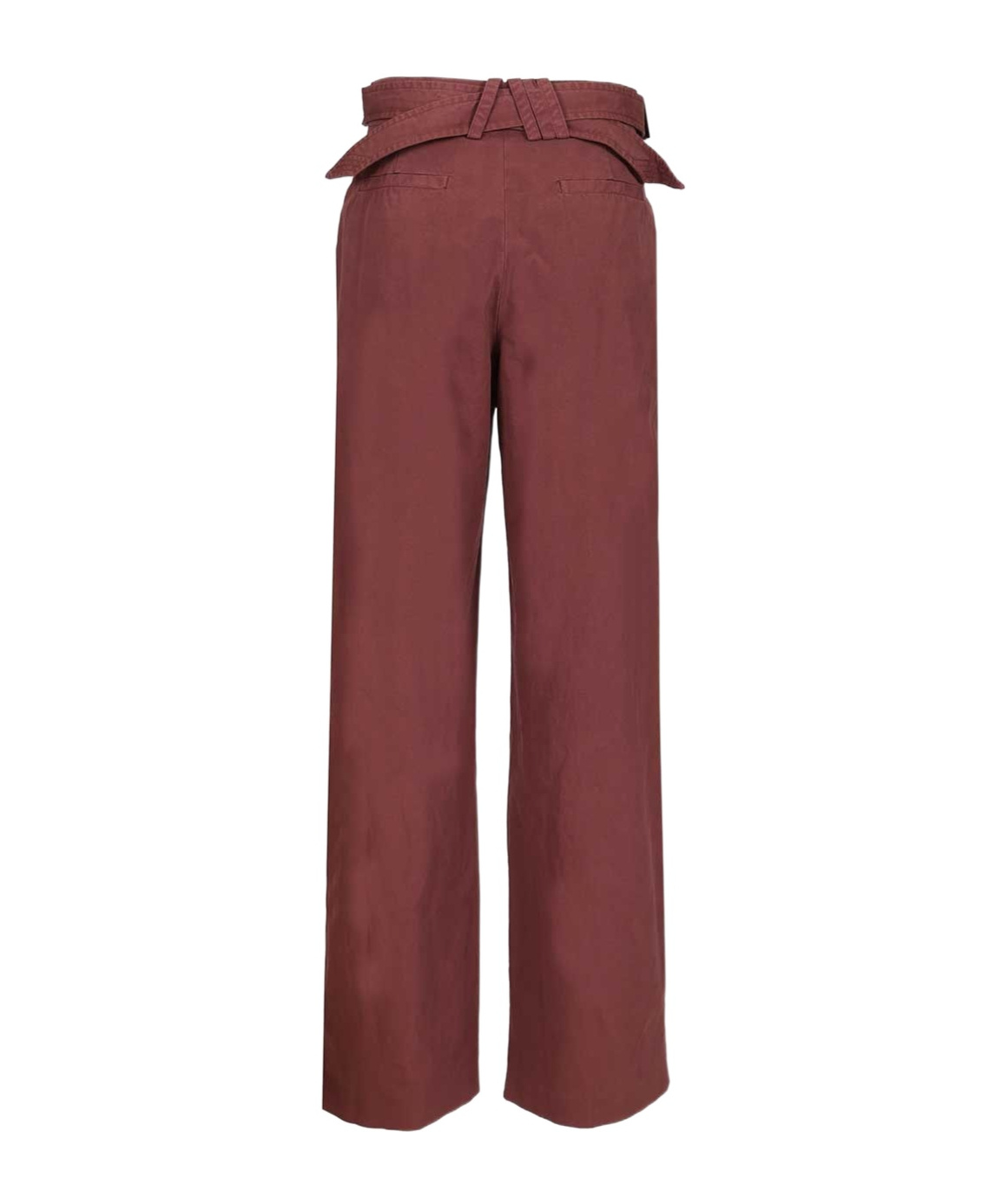 Attico The  Pleated Trousers In Burgundy