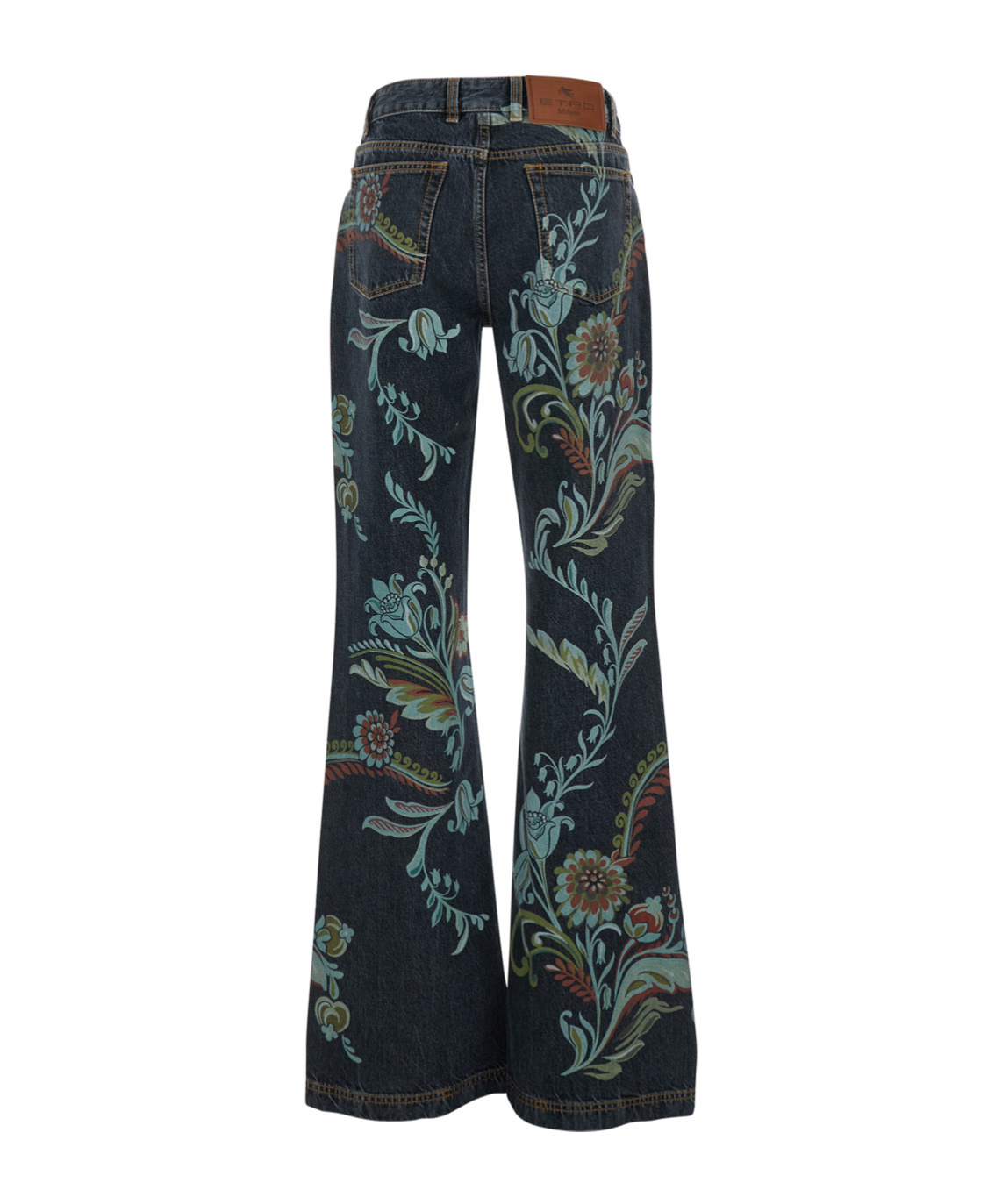 Etro Women Printed Denim In Blue