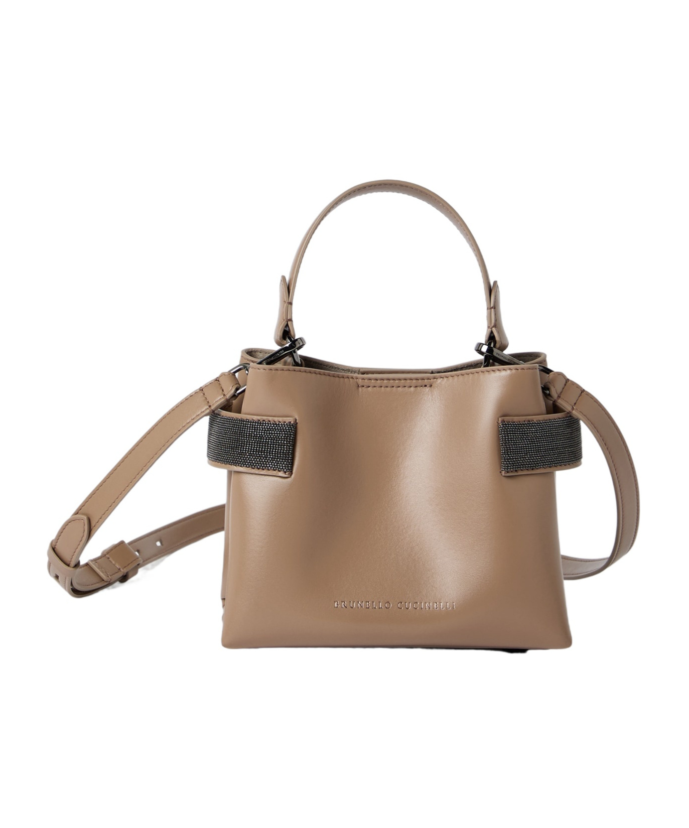 Brunello Cucinelli Women Hazelnut Essence Small Top-handle Bag In Brown