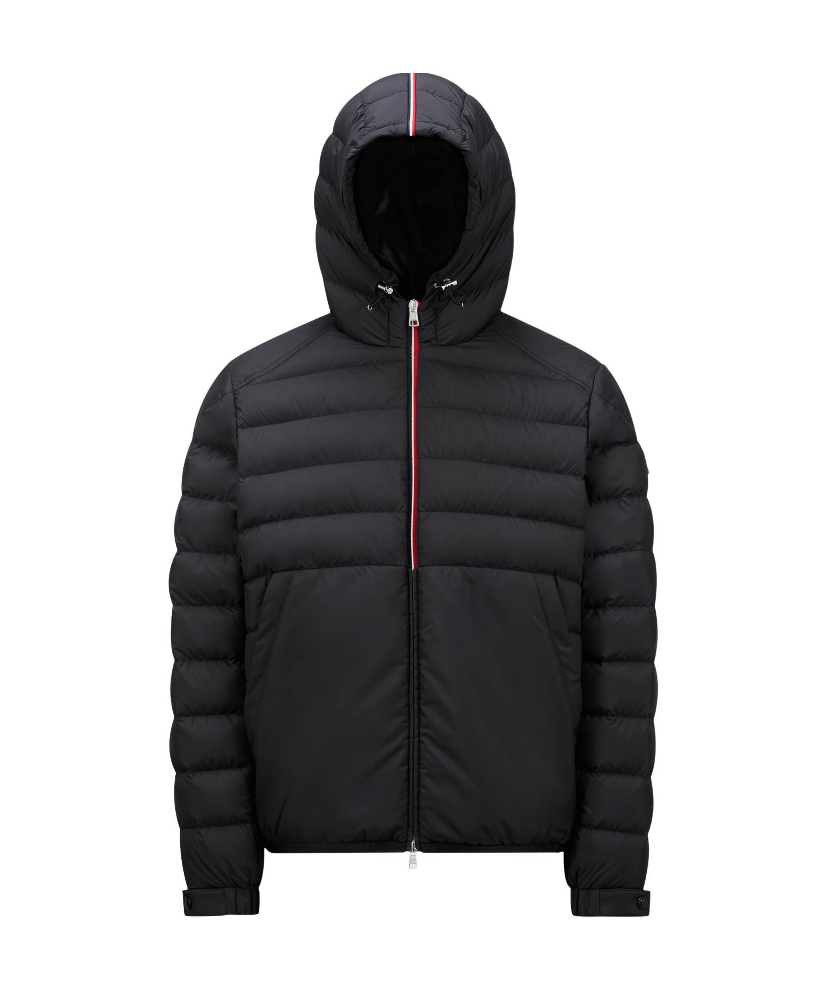 Moncler Zip-up Padded Jacket In Black