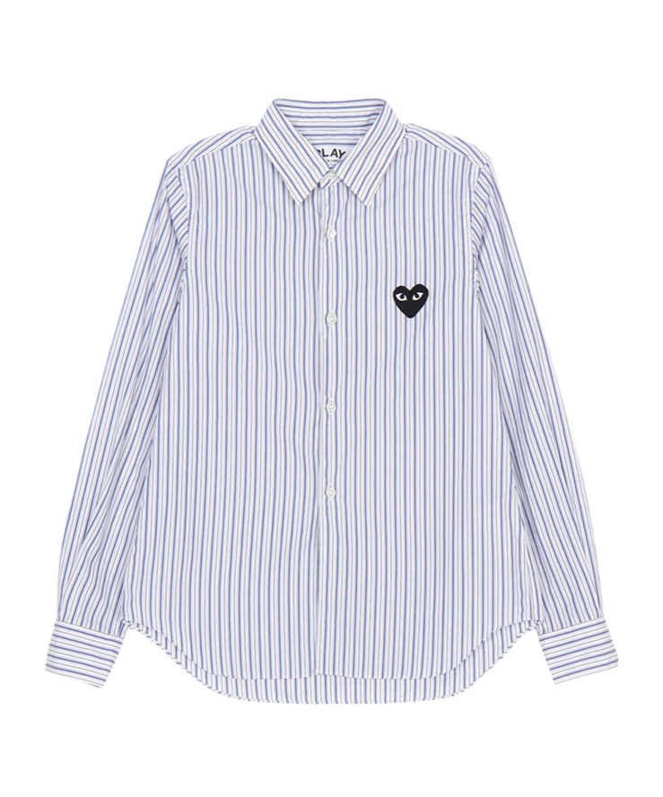 Comme Des Garçons Play Long Sleeve Shirt In Multi