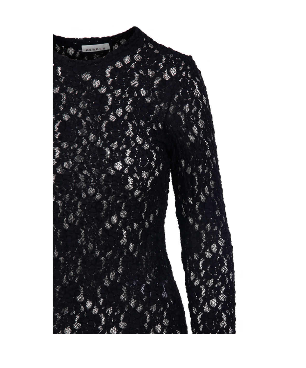 P.A.R.O.S.H LACE SEMI-SHEER TOP