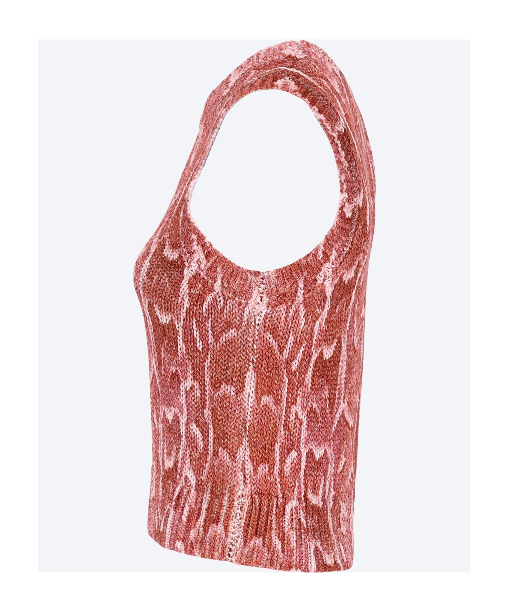 Shop Dries Van Noten Sleeveless Sweater In Pink