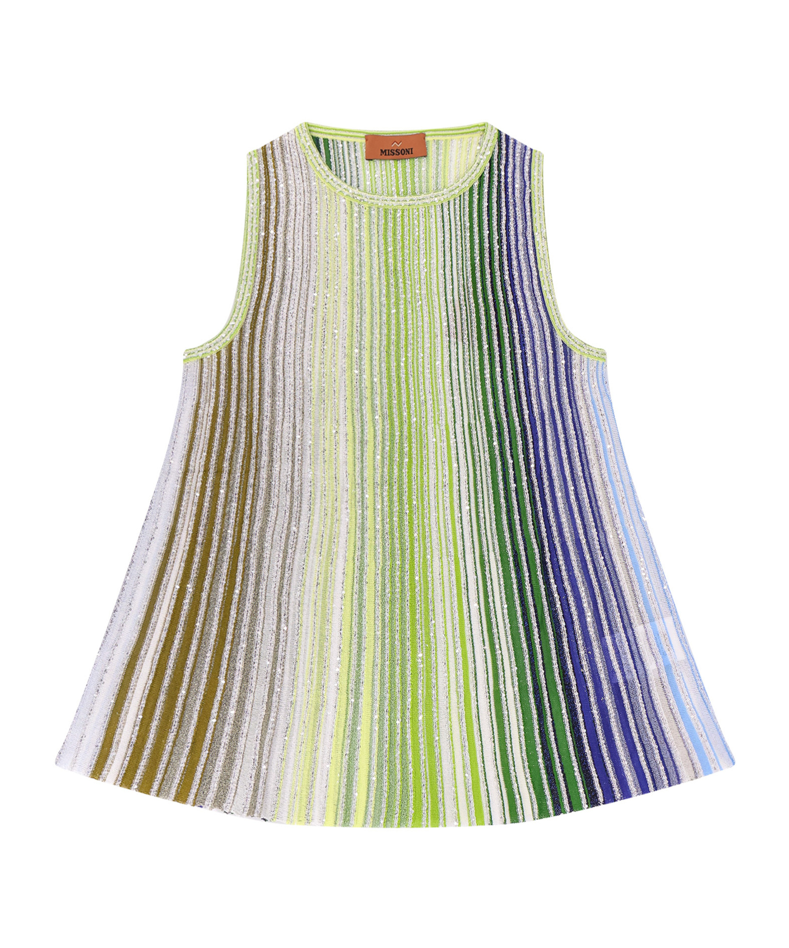 Shop Missoni Striped Sequins Top In Multicolor