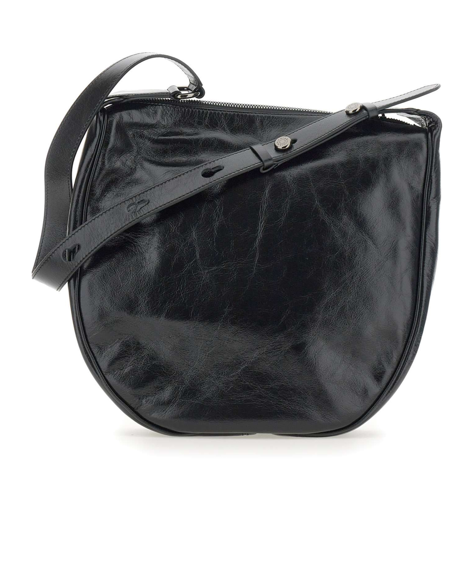 Gianni Chiarini Charlotte Logo Detailed Shoulder Bag In Black