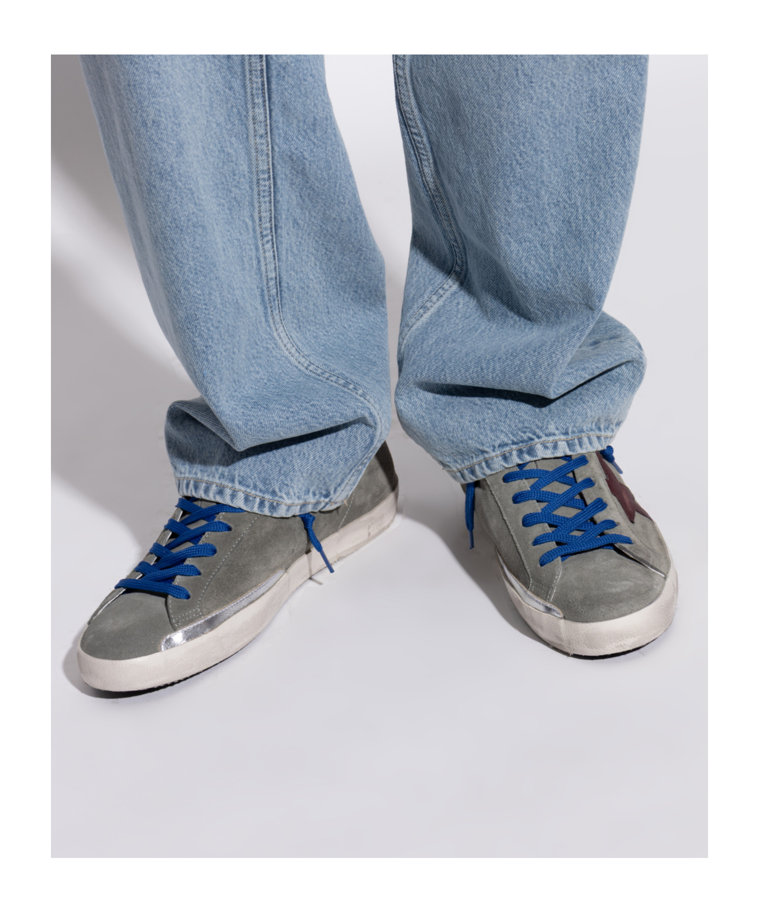 Golden Goose Super Star Sneakers In Green And Kenya