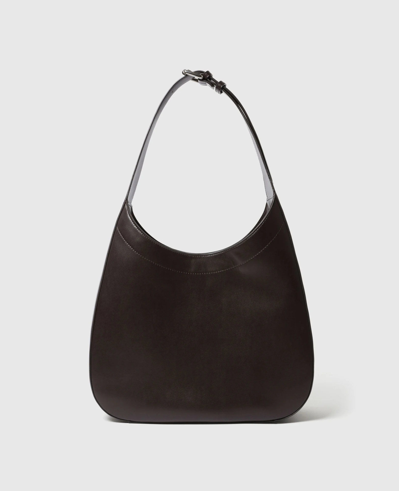 Stella Mccartney Logo Belt Slouchy Hobo Bag In Brown
