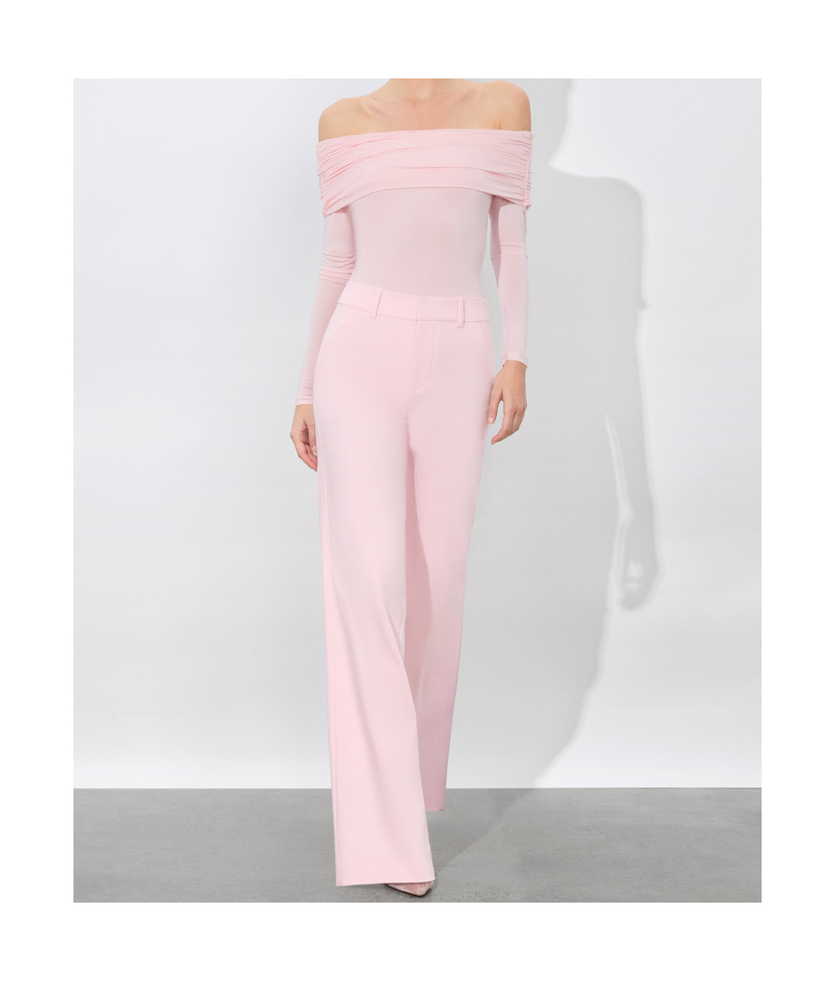 Alice And Olivia Alexander Trouser In Pink