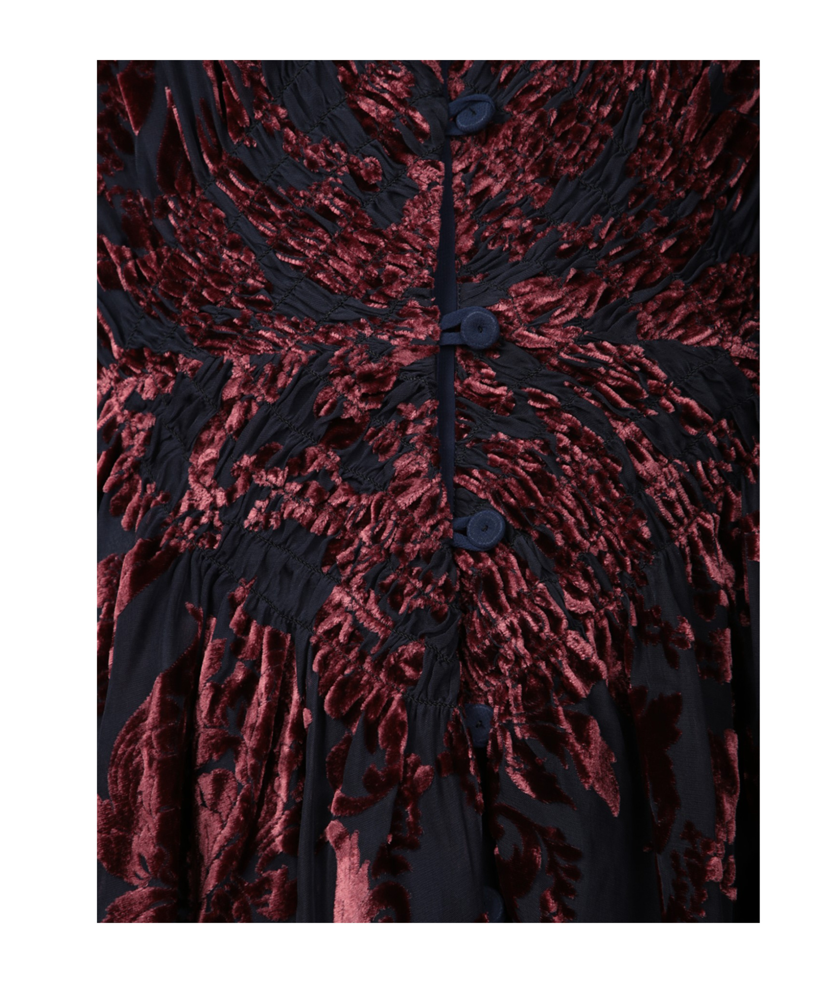 La Doublej Long Camerino Dress In Navy Blue