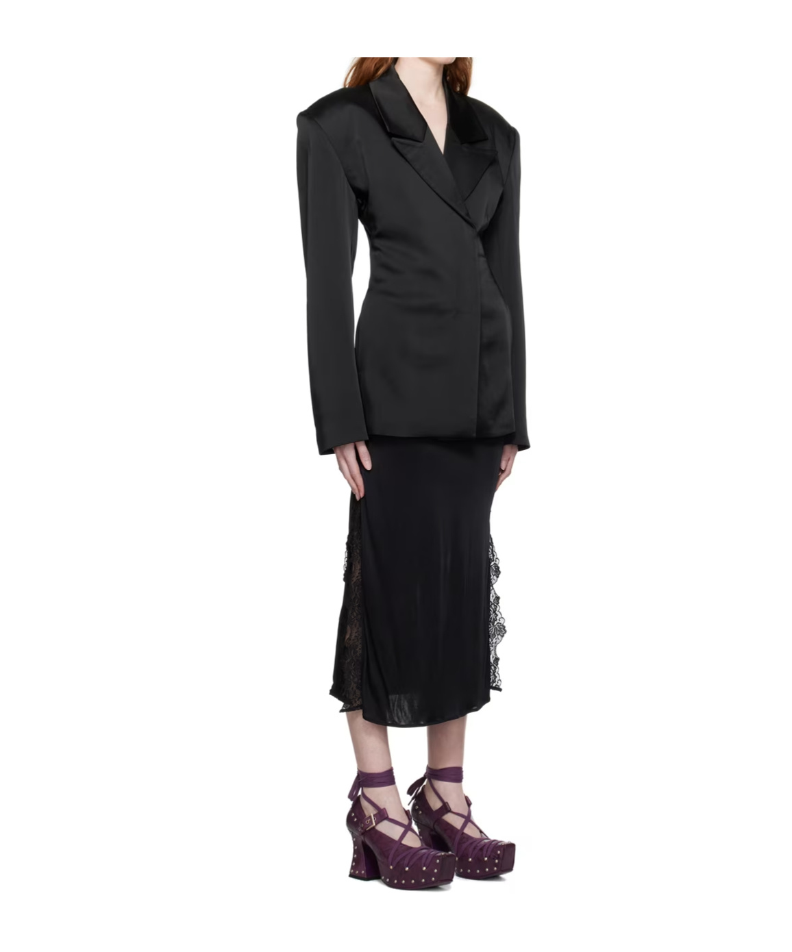 16arlington Lapel Casual Jacket In Black