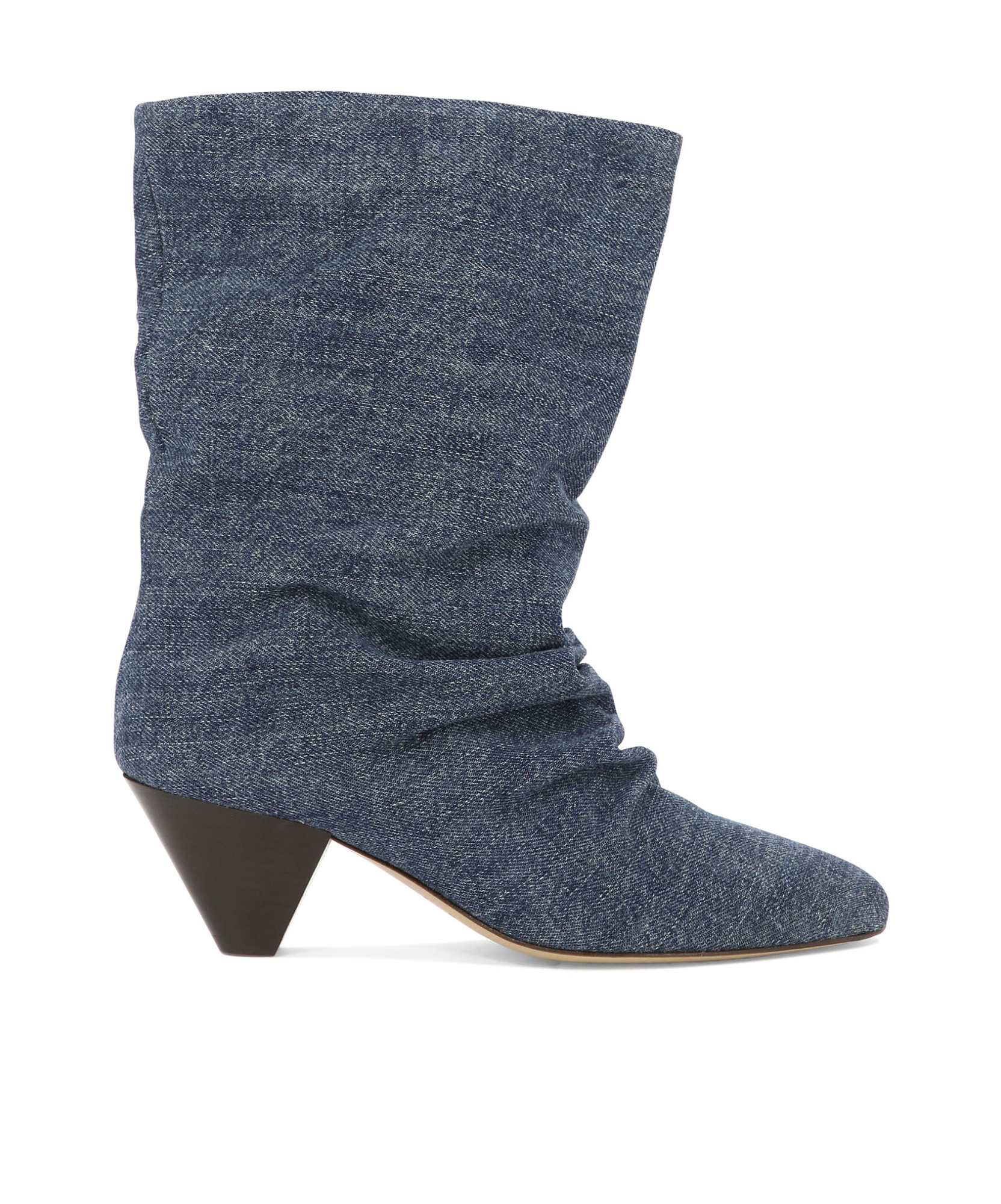 ISABEL MARANT FADED DENIM BOOTS