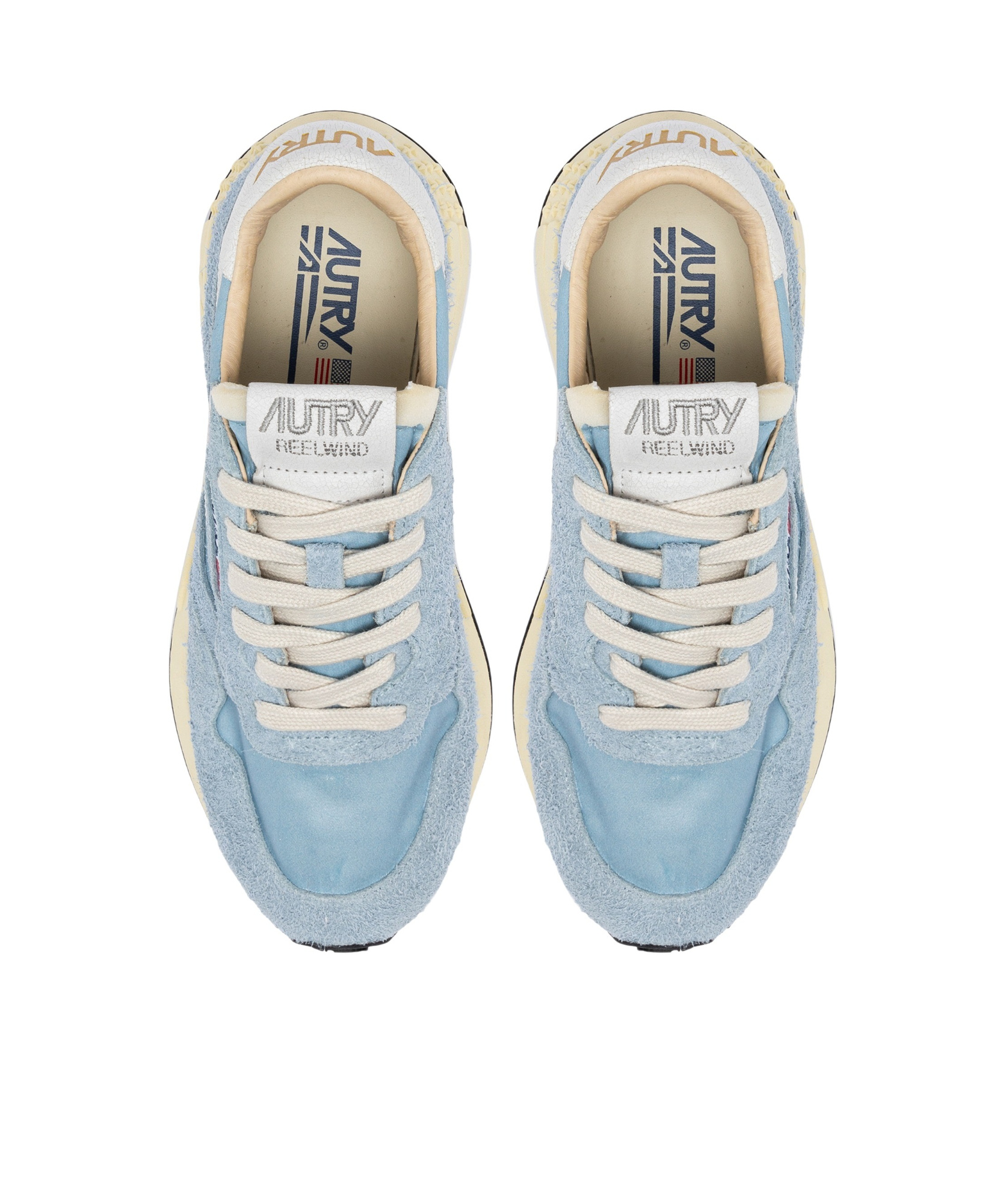 Shop Autry Reelwind Low 'lilac' Sneakers In Blue
