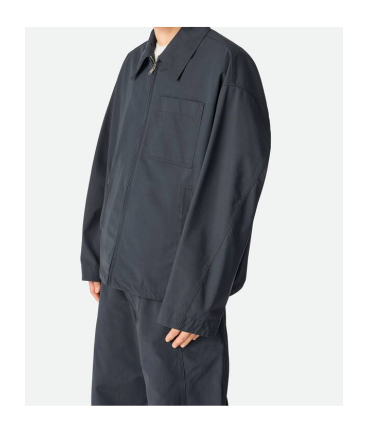 Bottega Veneta Coated Cotton Blouson With Multiple Pockets In Vulcano