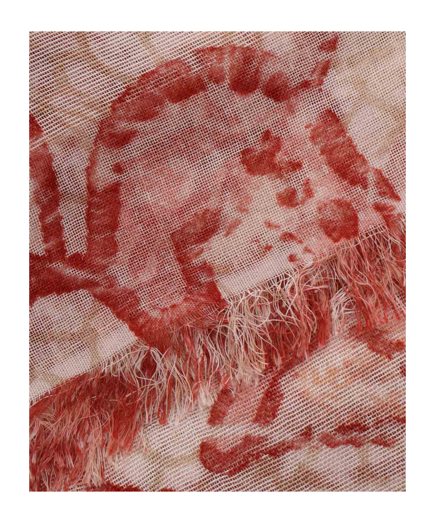 Faliero Sarti Scarf With Red Pattern In Pink