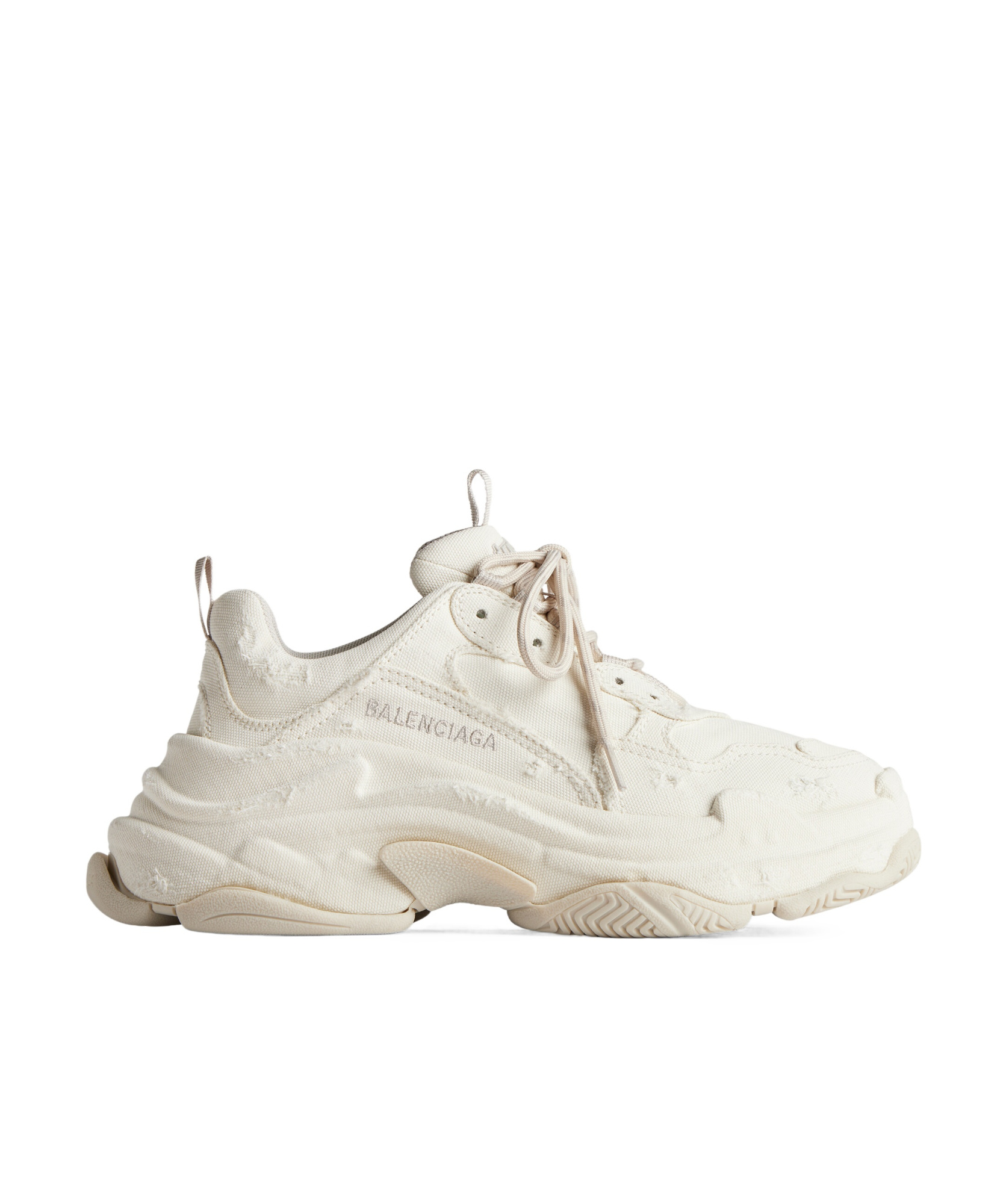 BALENCIAGA WOMEN'S TRIPLE S TRAINERS IN BEIGE