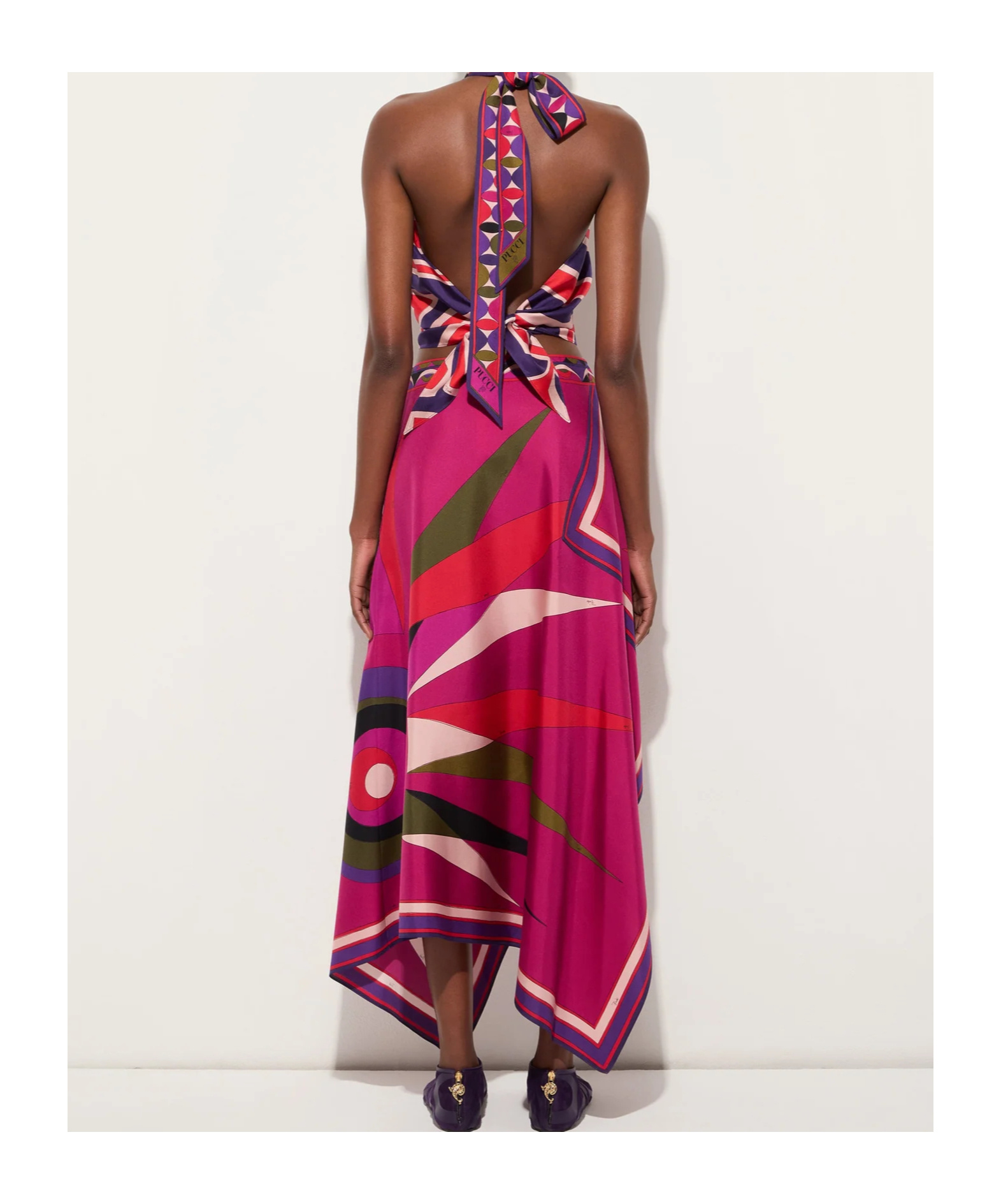 Pucci Hawaii Print Asymmetrical Skirt In Multi