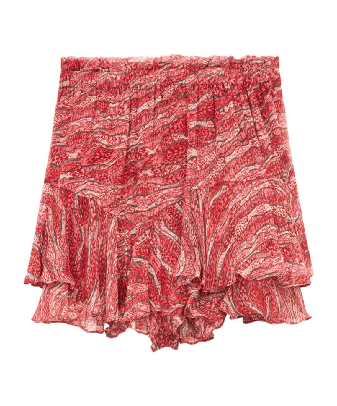 Isabel Marant Étoile Isabel Marant Etoile Fuchsia Printed Sornel Shorts In Red