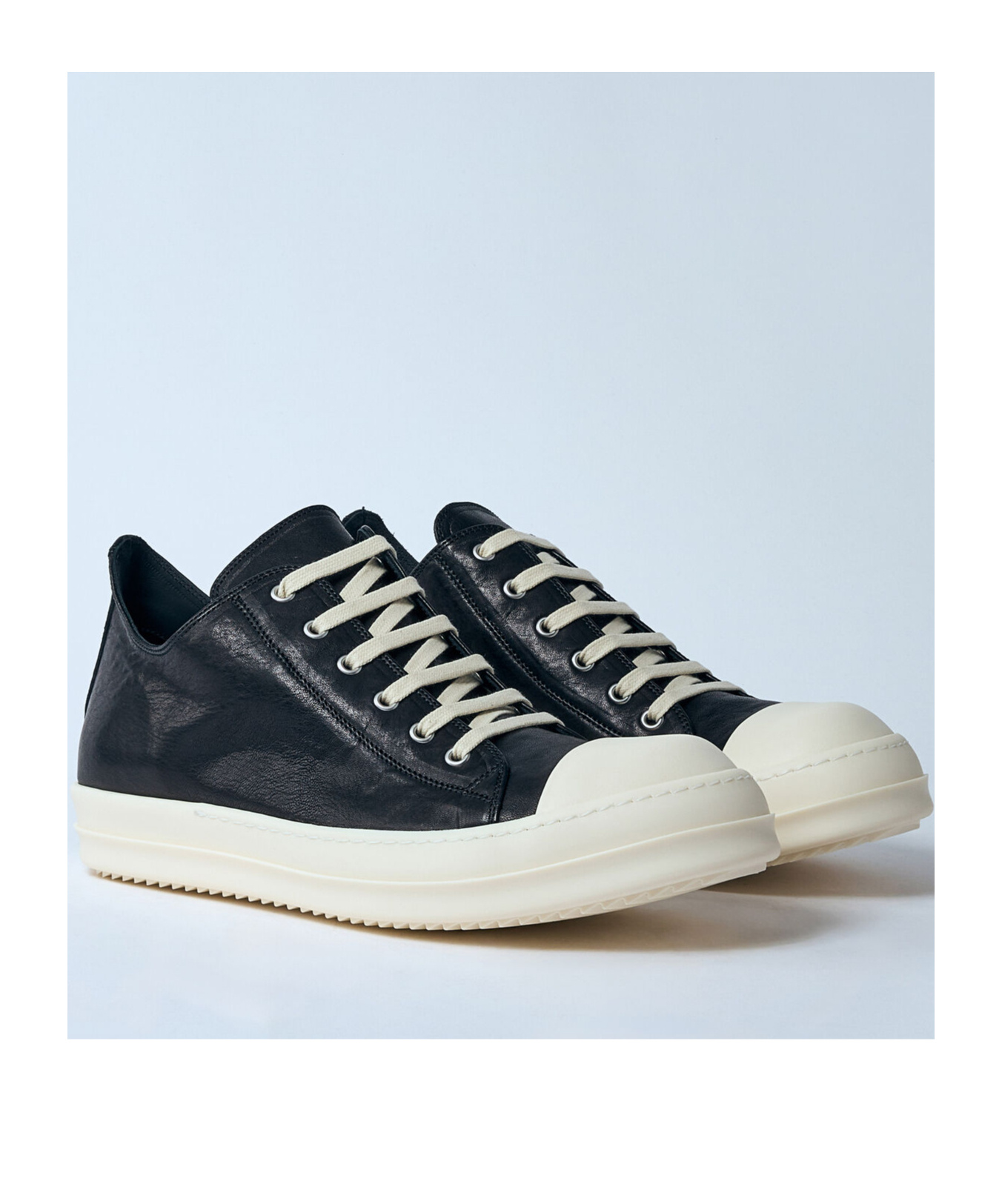 Rick Owens Lace-up Low-cut Casual Shoes In Black