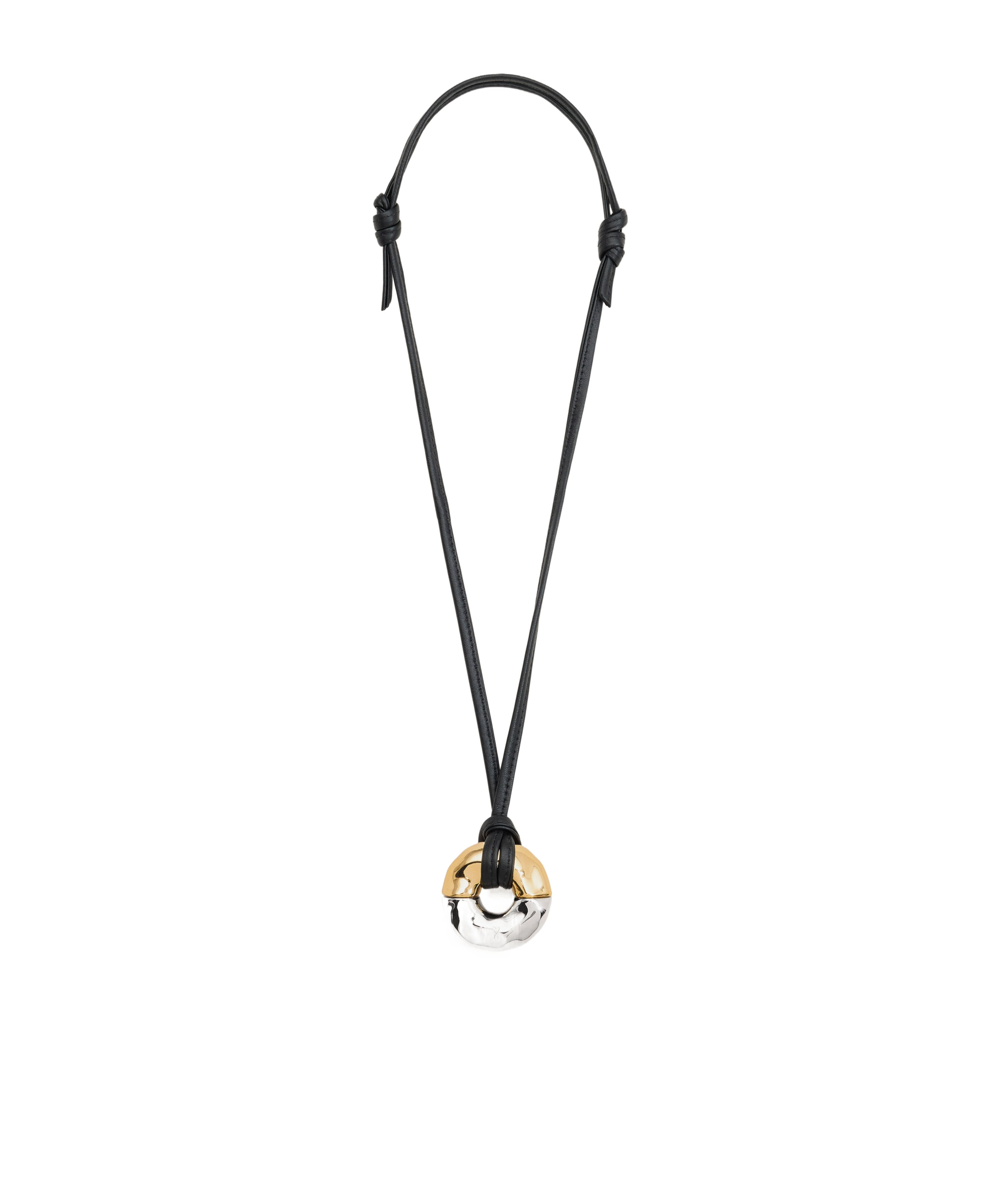 Ami Alexandre Mattiussi Ami Paris Dune Square Necklace In Black