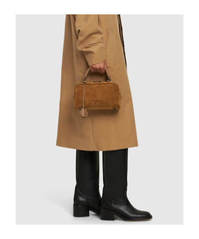 BRUNELLO CUCINELLI LOGO ZIPPER SHOULDER BAG 