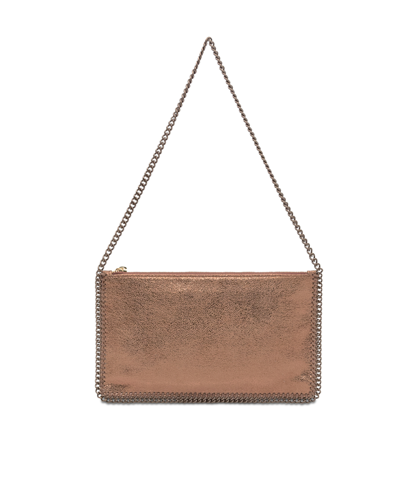 Stella Mccartney Falabella Chain-trimmed Shoulder Bag In Brown