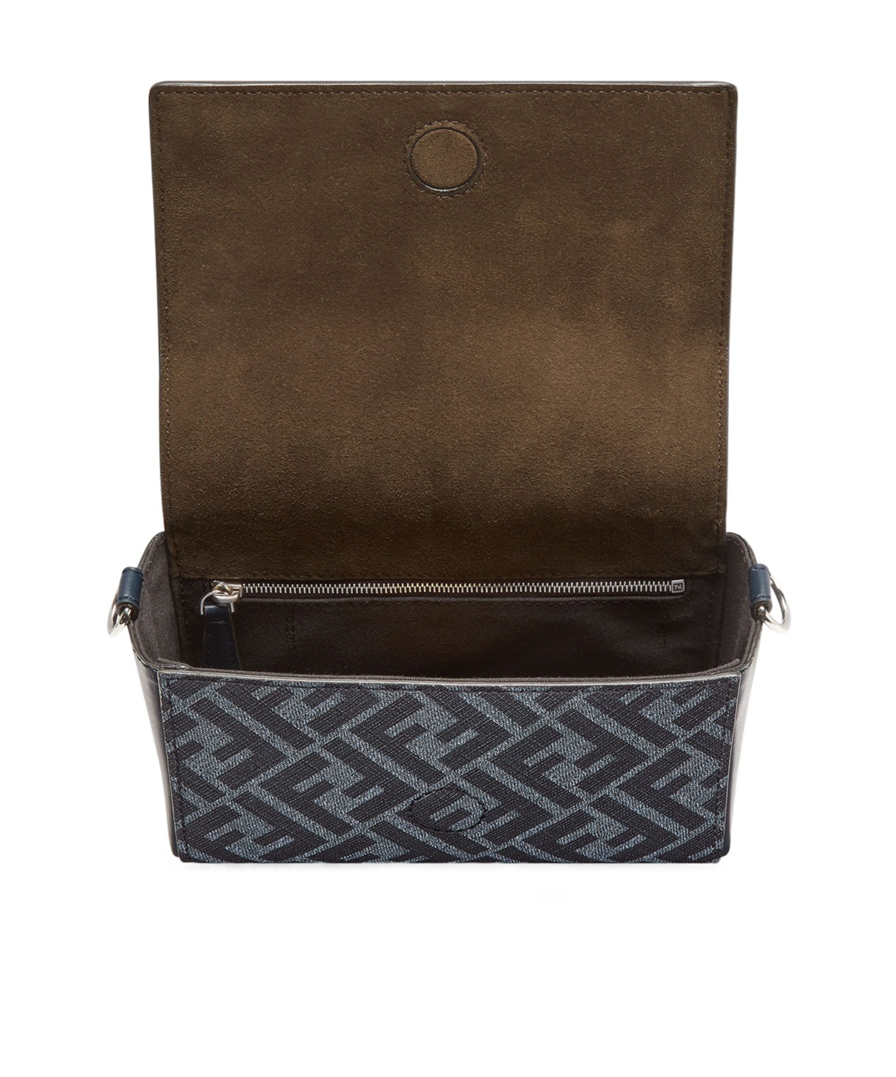 Fendi Ff Squared Compact Tote In Black