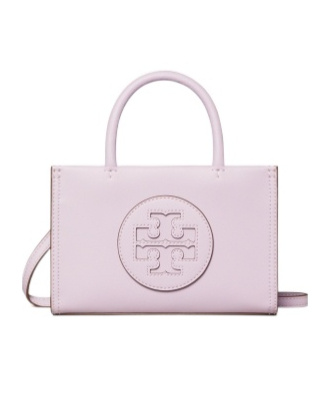 Tory Burch Mini Ella Bio Tote In Purple
