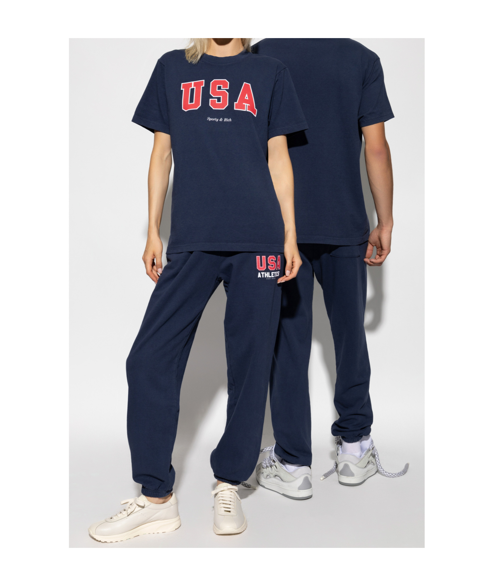 Shop Sporty And Rich Cotton T-shirt In Blue