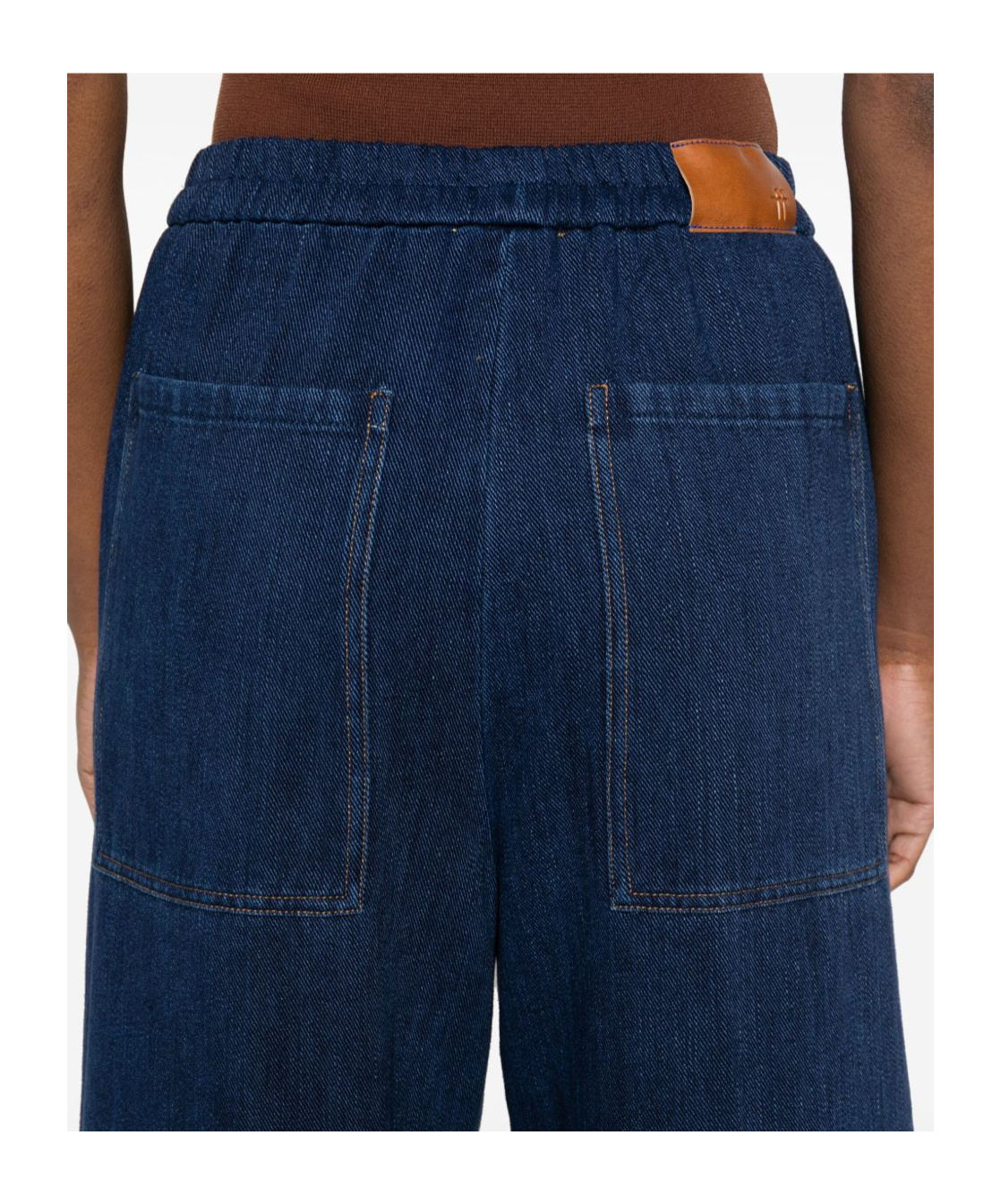 Shop Forte Forte Wide Leg Jeans In Black