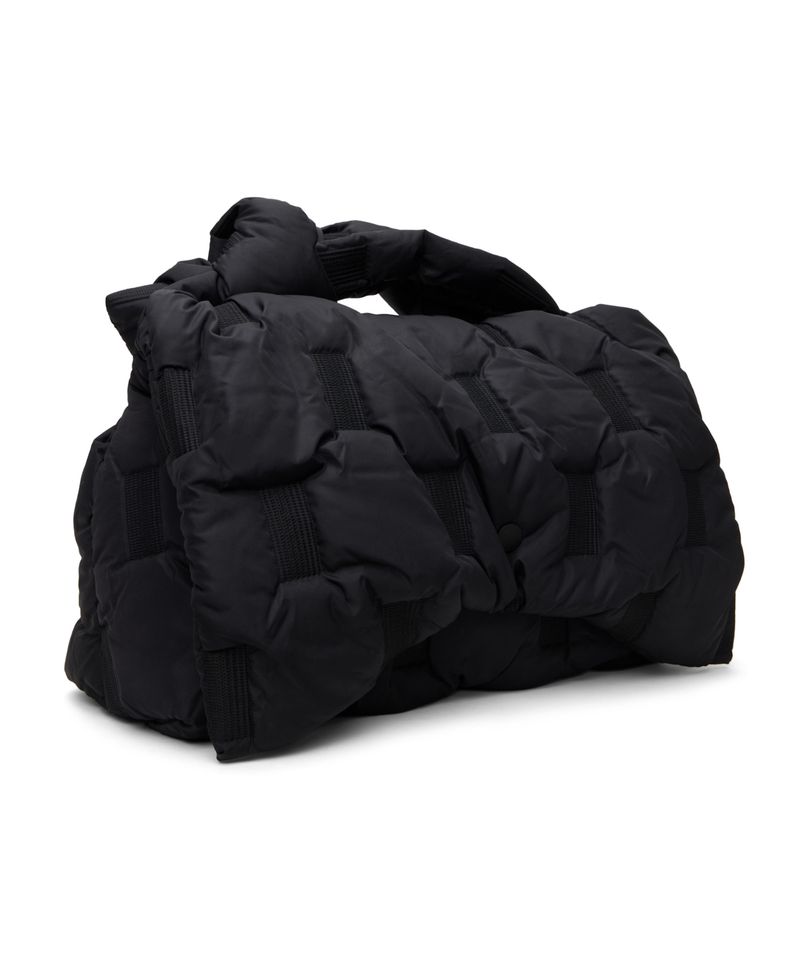 Issey Miyake Black Square Cushion Bag In Black