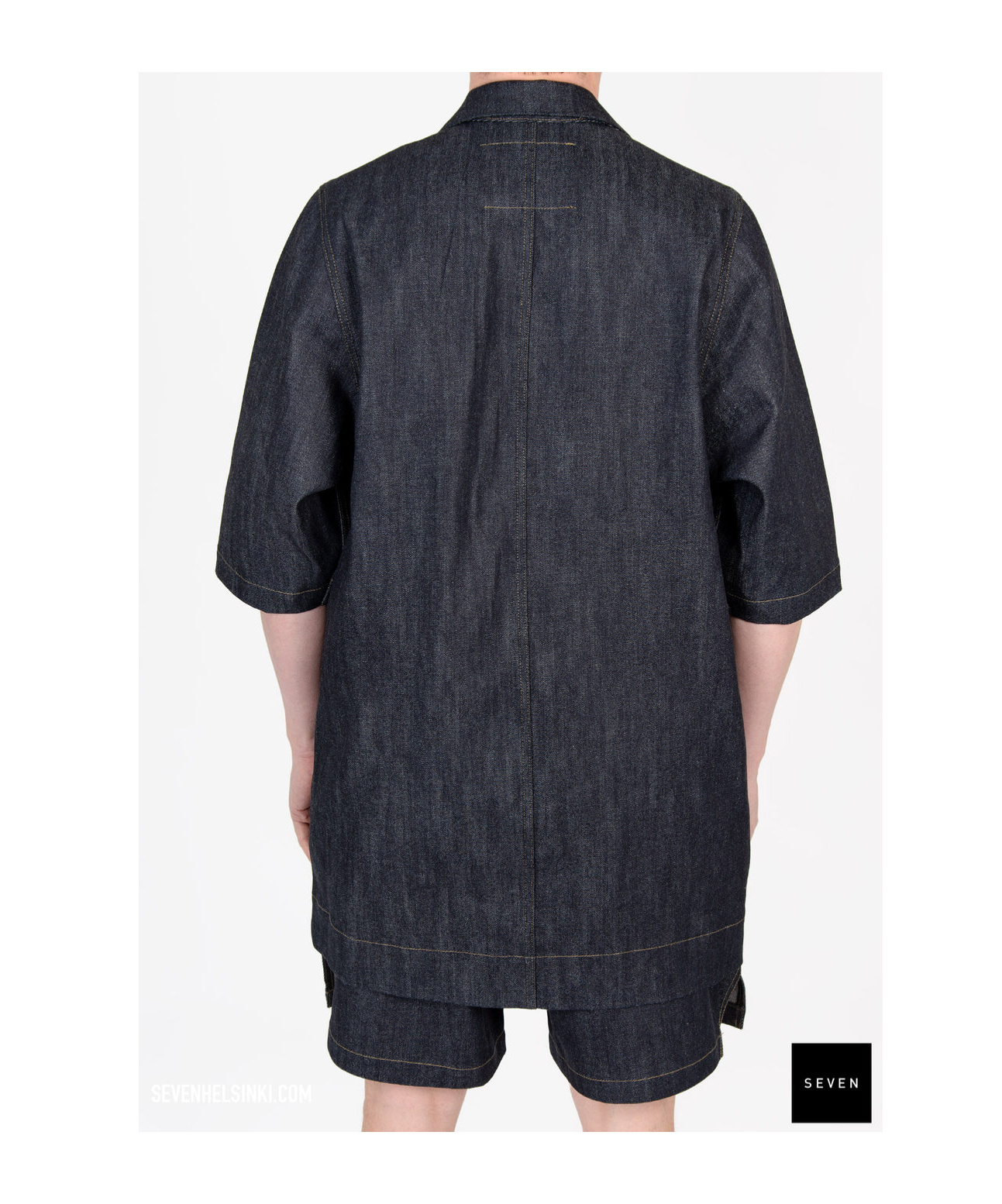 Rick Owens Drkshdw Drkshdw By Rick Owens Overshirt In Denim In Black