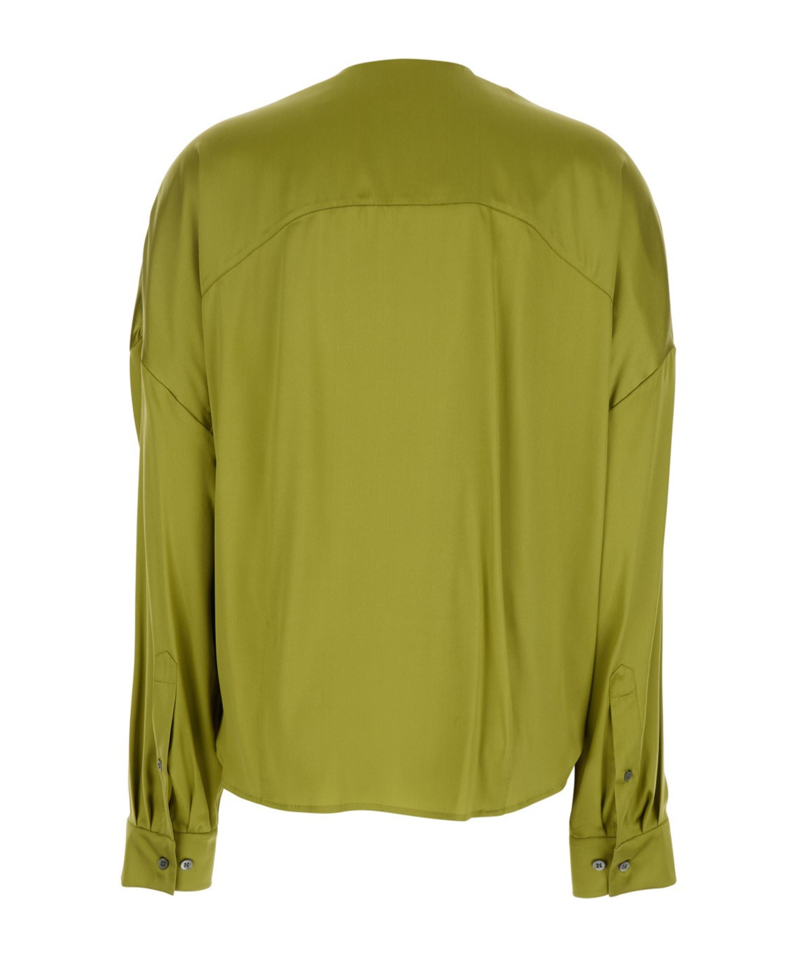 Dries Van Noten Camiel Draped Blouse Shirts Green In Green