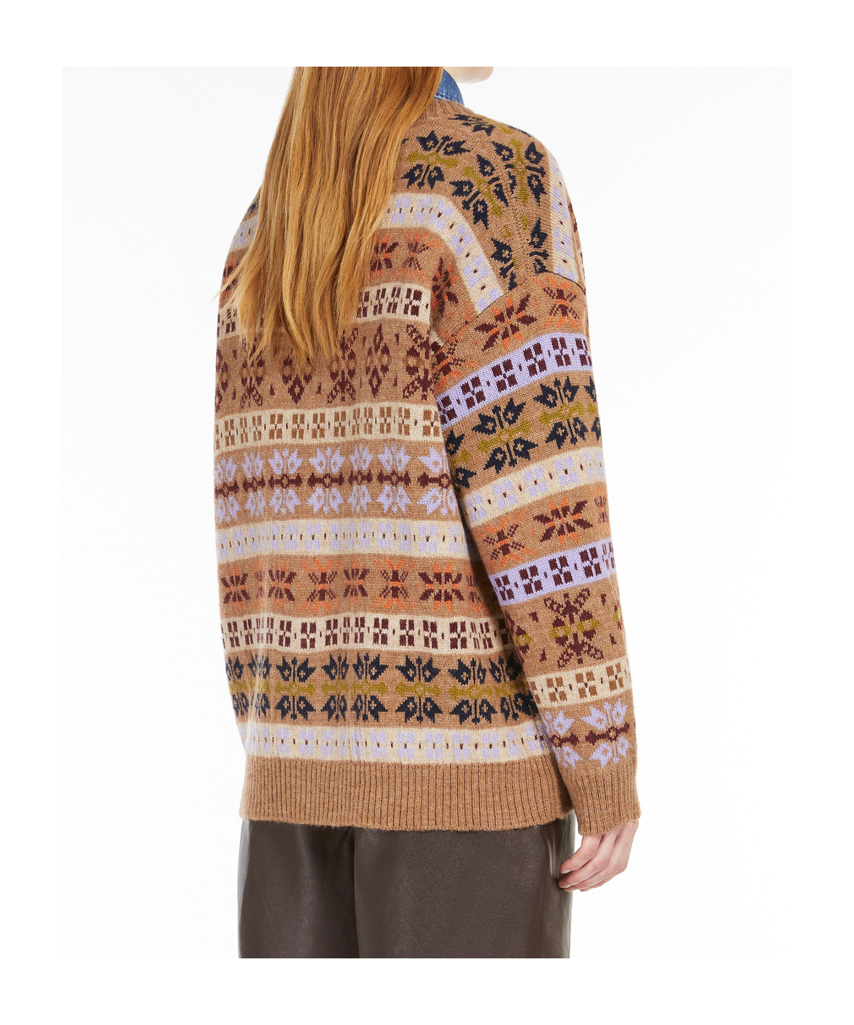Weekend Max Mara Eccelso Alpaca Blend Cardigan In Nude