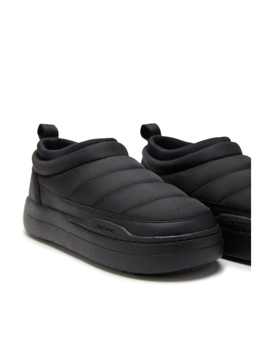 Moon Boot Soft Nylon Slip-on Park Shoes In Black