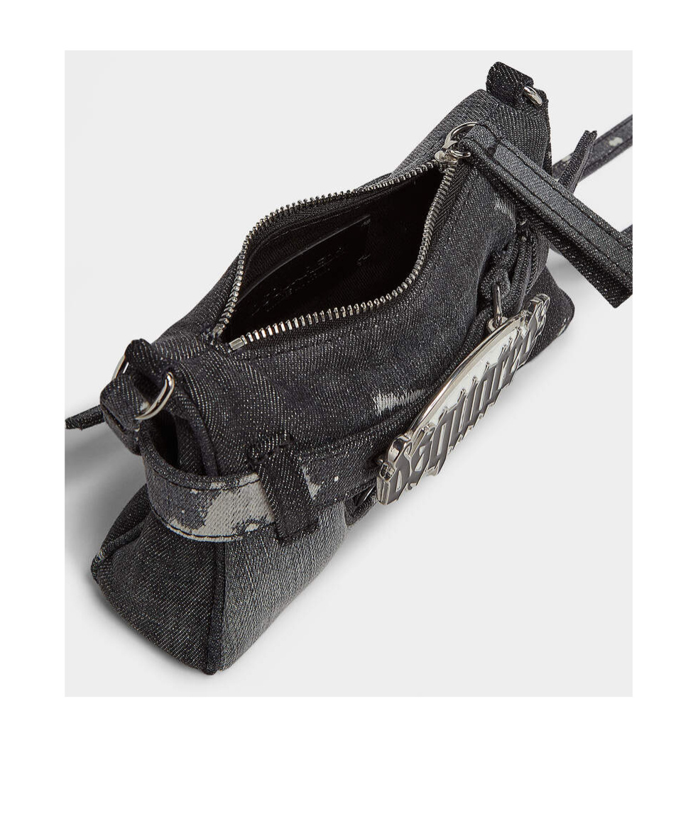 Dsquared2 Mini Zipper Shoulder Bag In Black