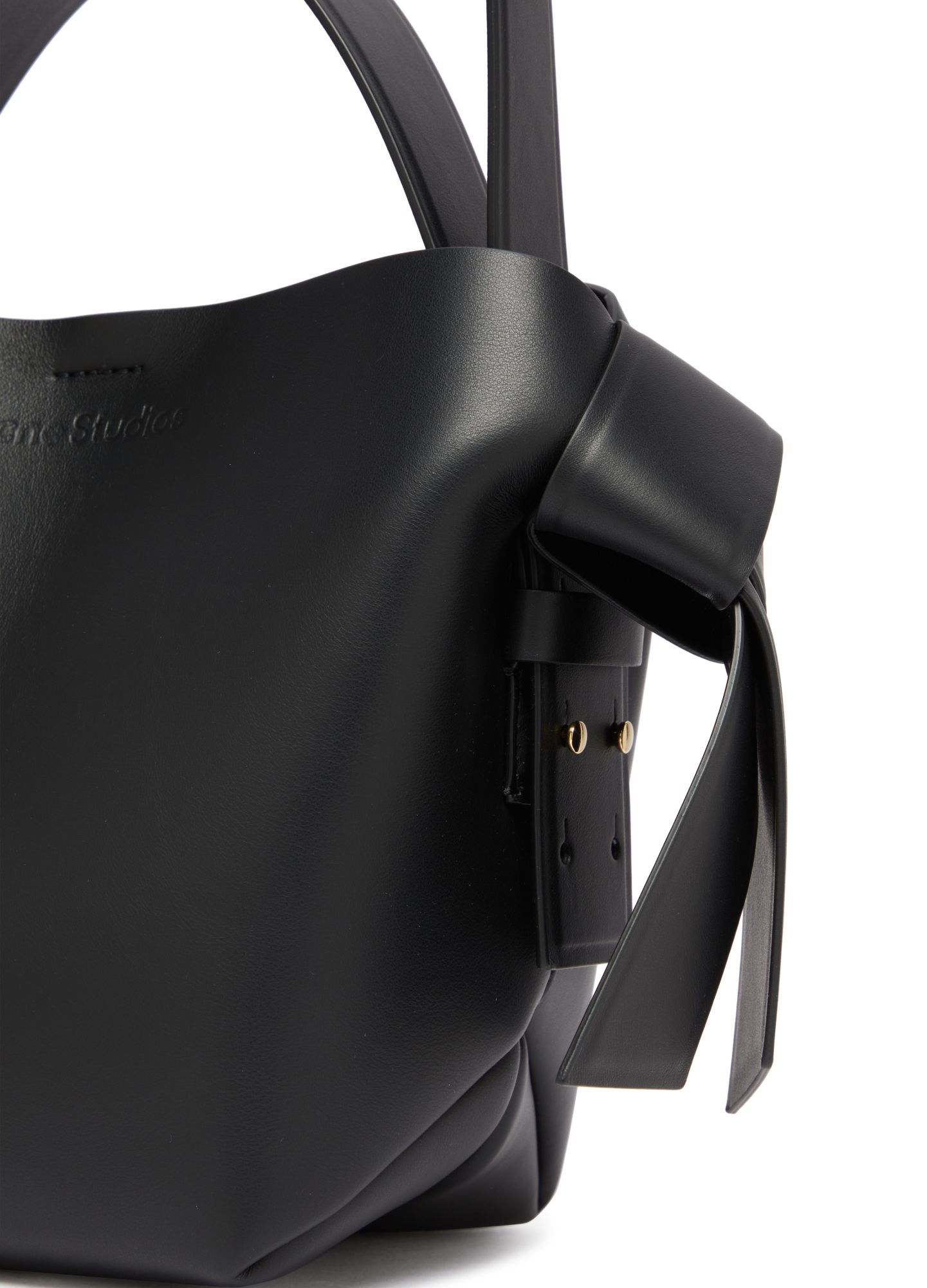 Acne Studios Logo Shoulder Bag In Black
