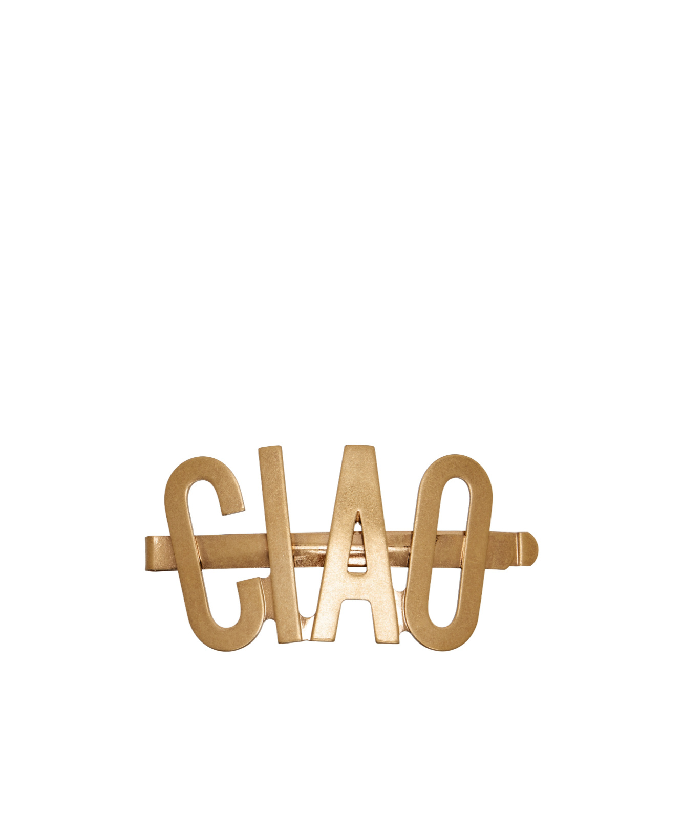 Moschino Archive Group Brooch In Gold