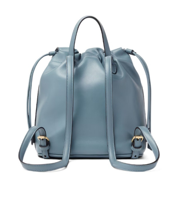 Fendi Mercury Blue Leather Backpack