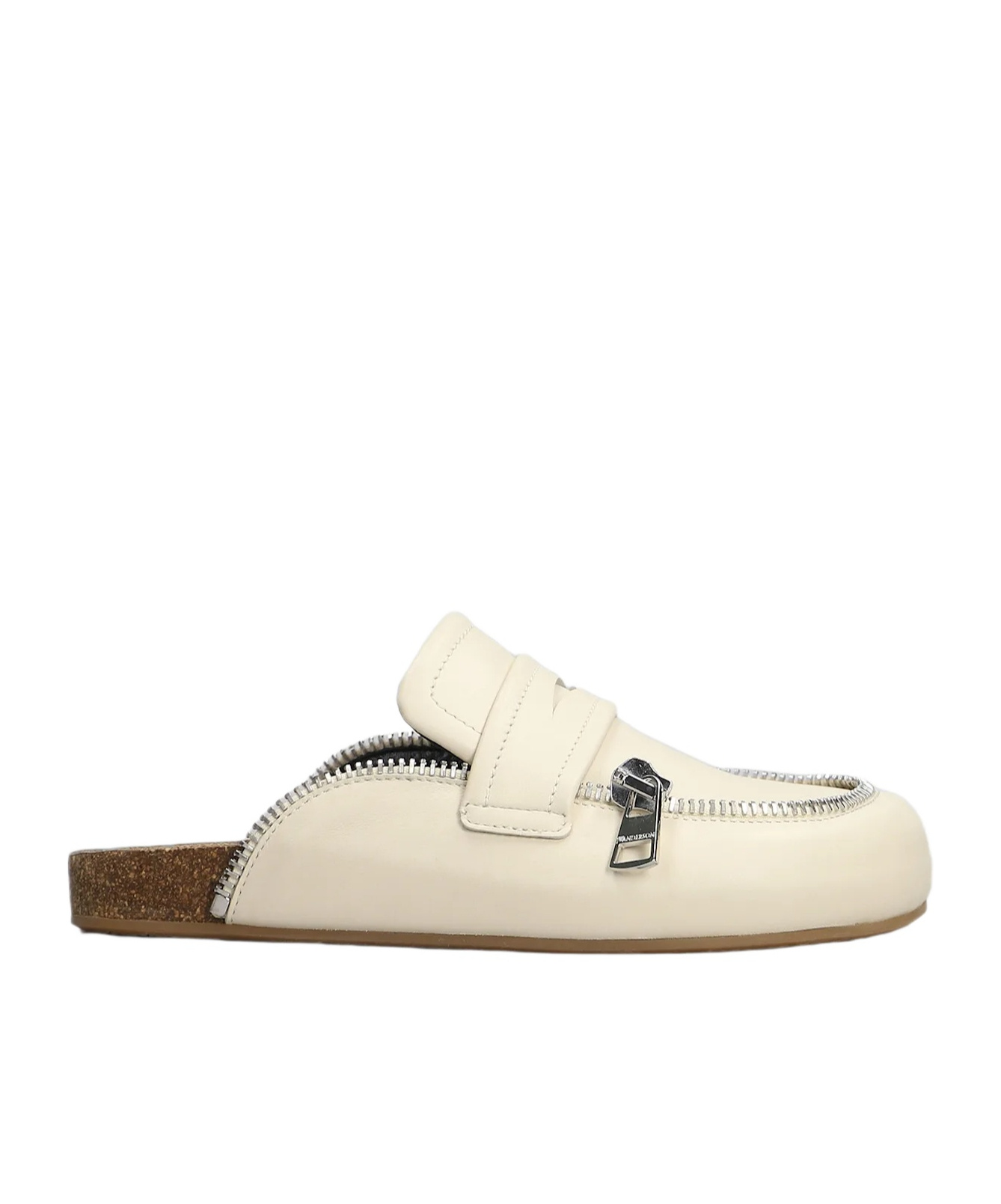 Jw Anderson Round Toe Mules In White