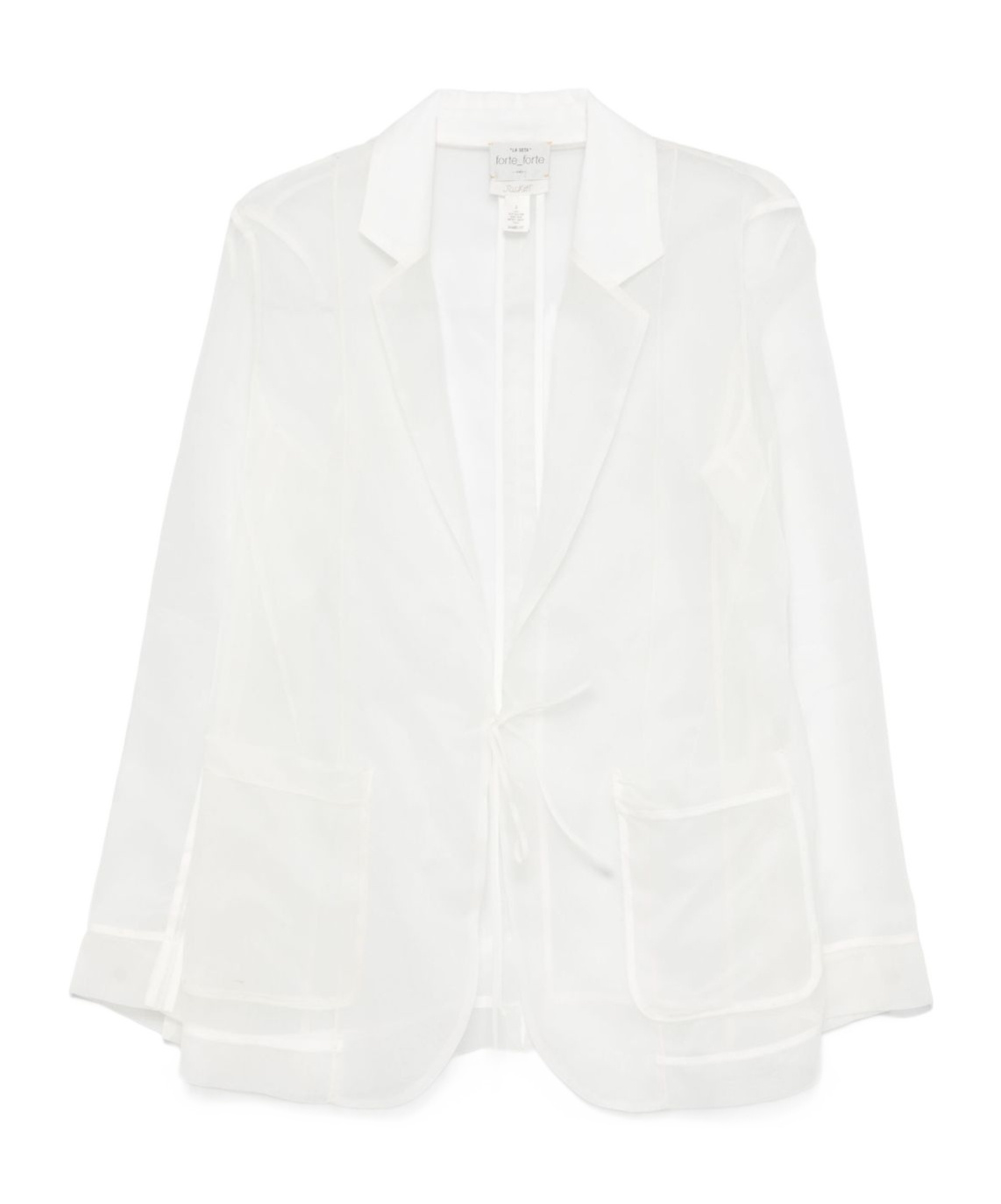 Forte Forte Women Silk Organza Jacket In White