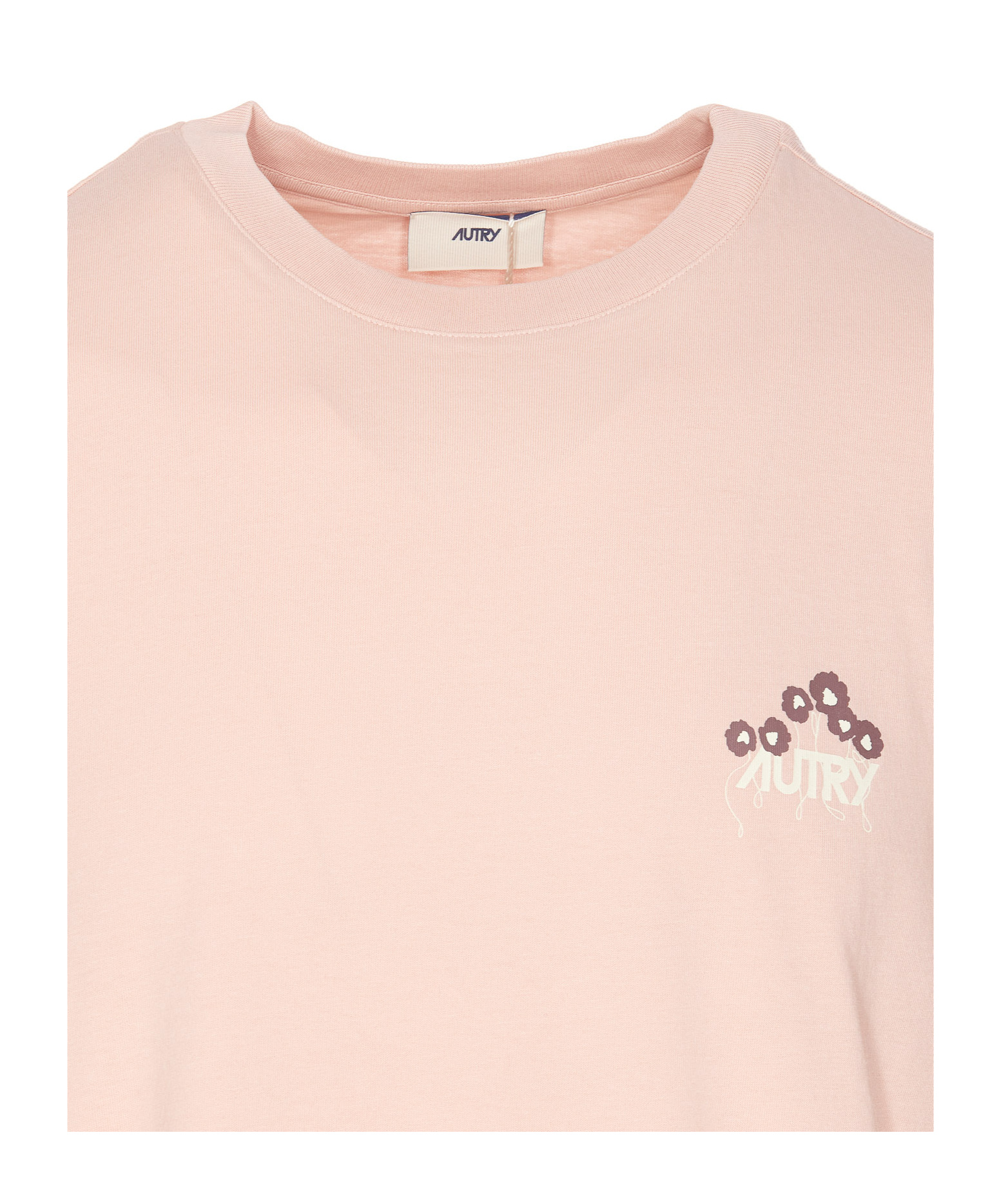 Autry Crew Neck Graphic Print Short Sleeves T-shirt In Nude