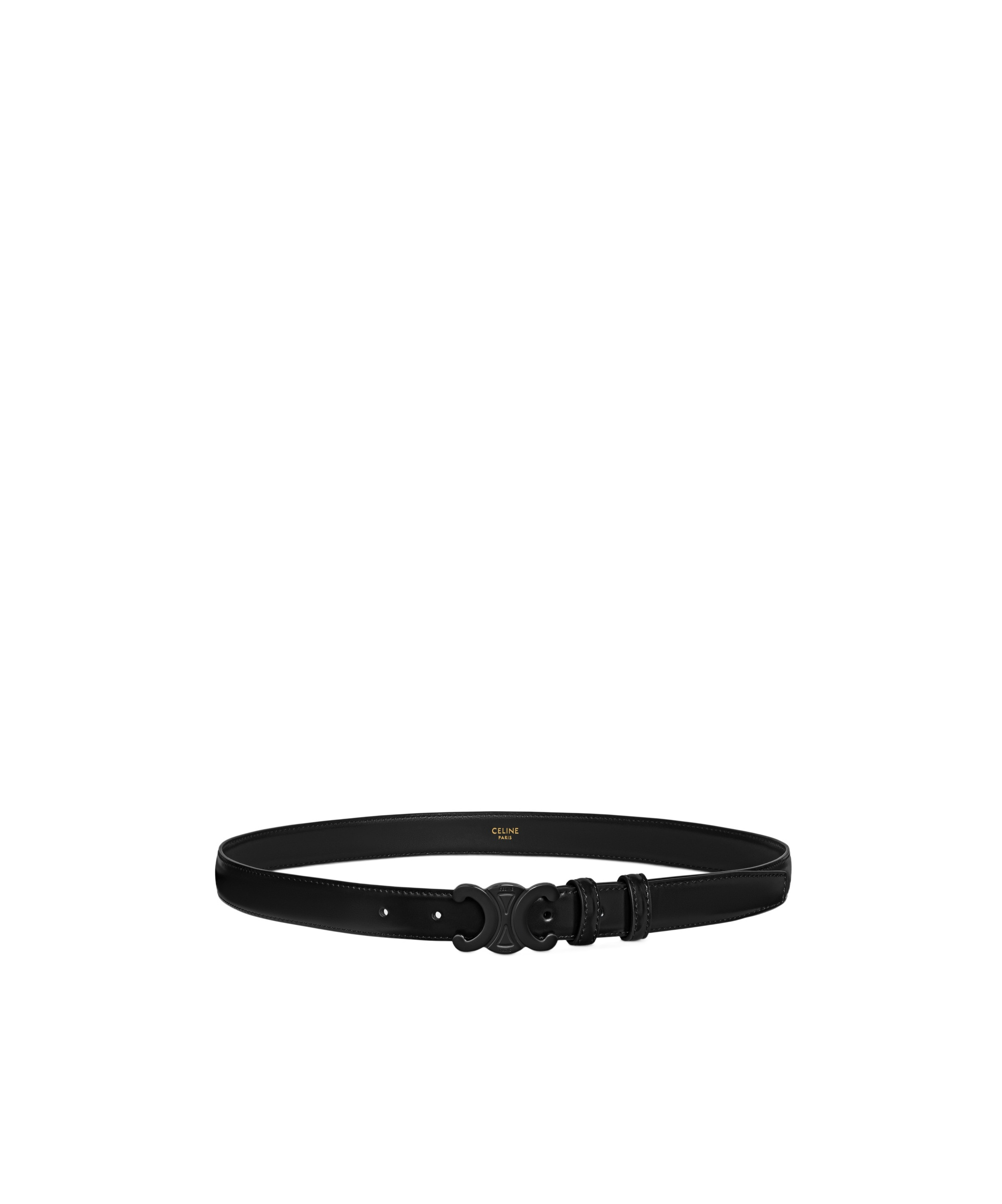 Celine Logo Belt In Black