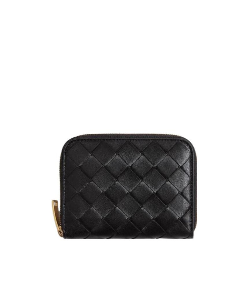 BOTTEGA VENETA LOGO ZIPPER COIN PURSE