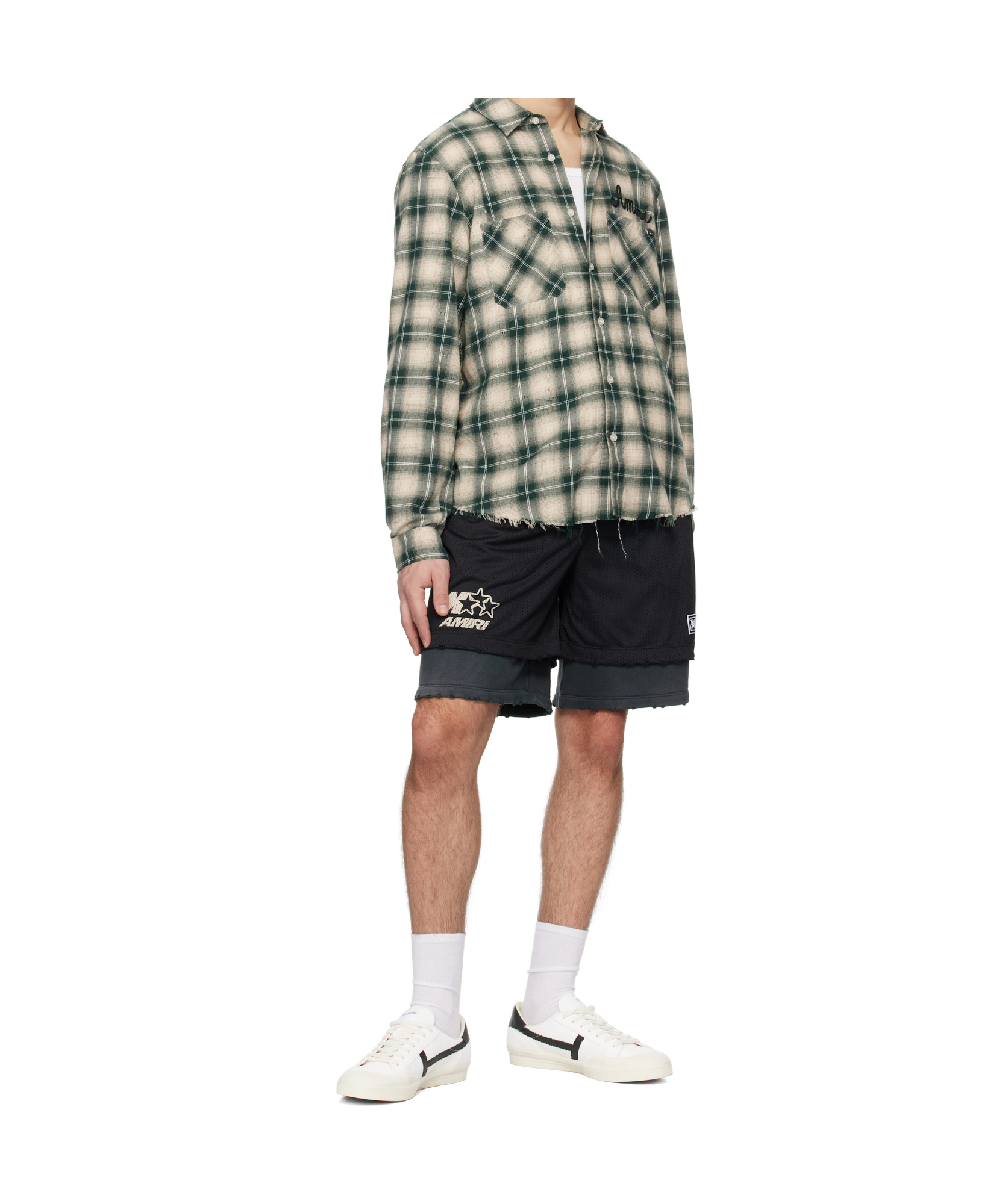 Amiri Elastic Waist Shorts In Black